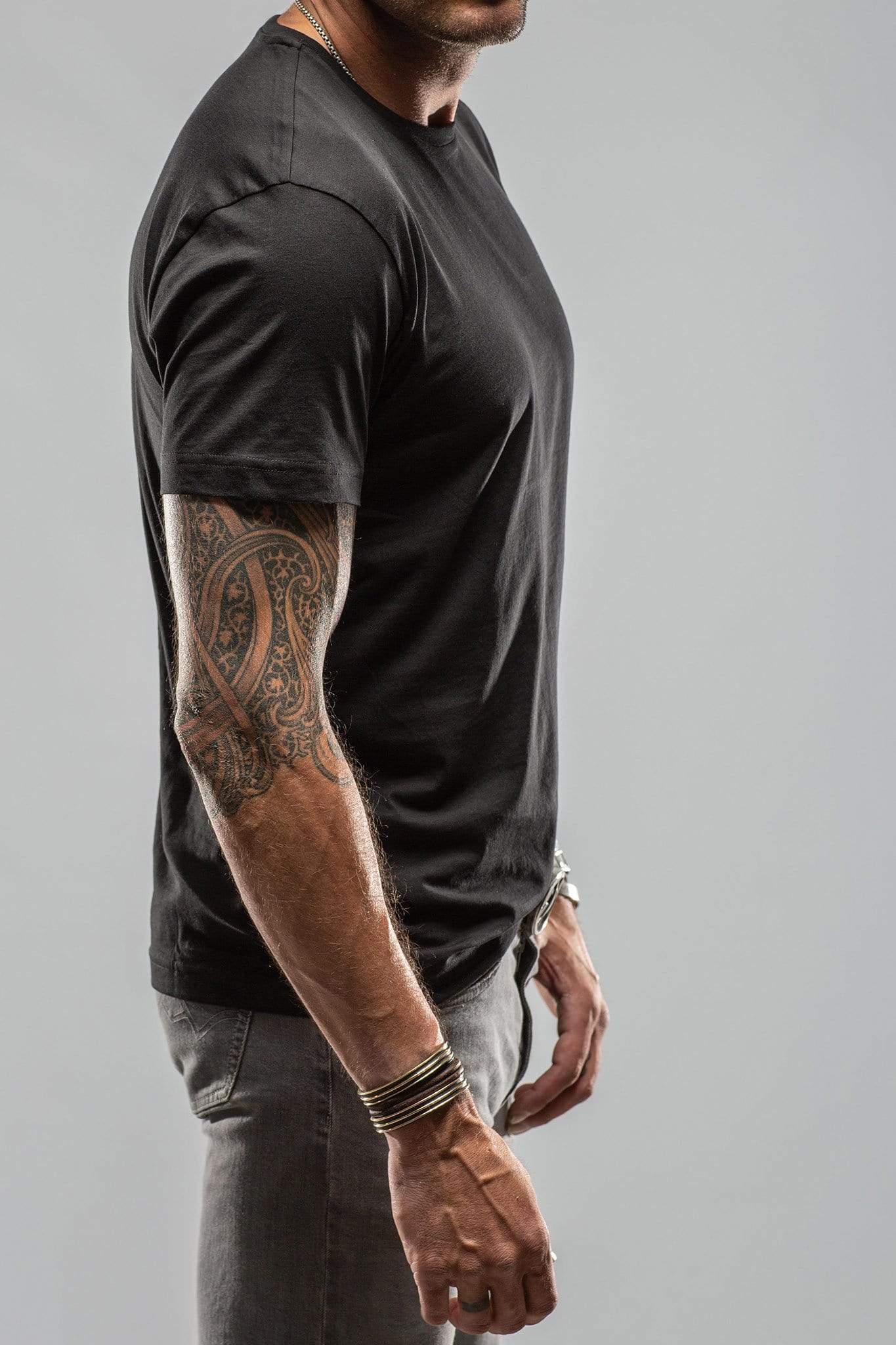 Pismo Cotton Tee In Black - Image 4