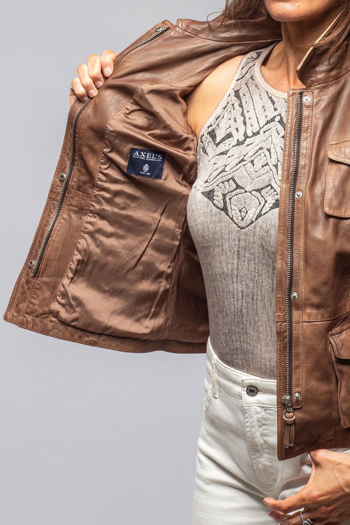 Guns & Roses Jacket In Cigar - Image 4