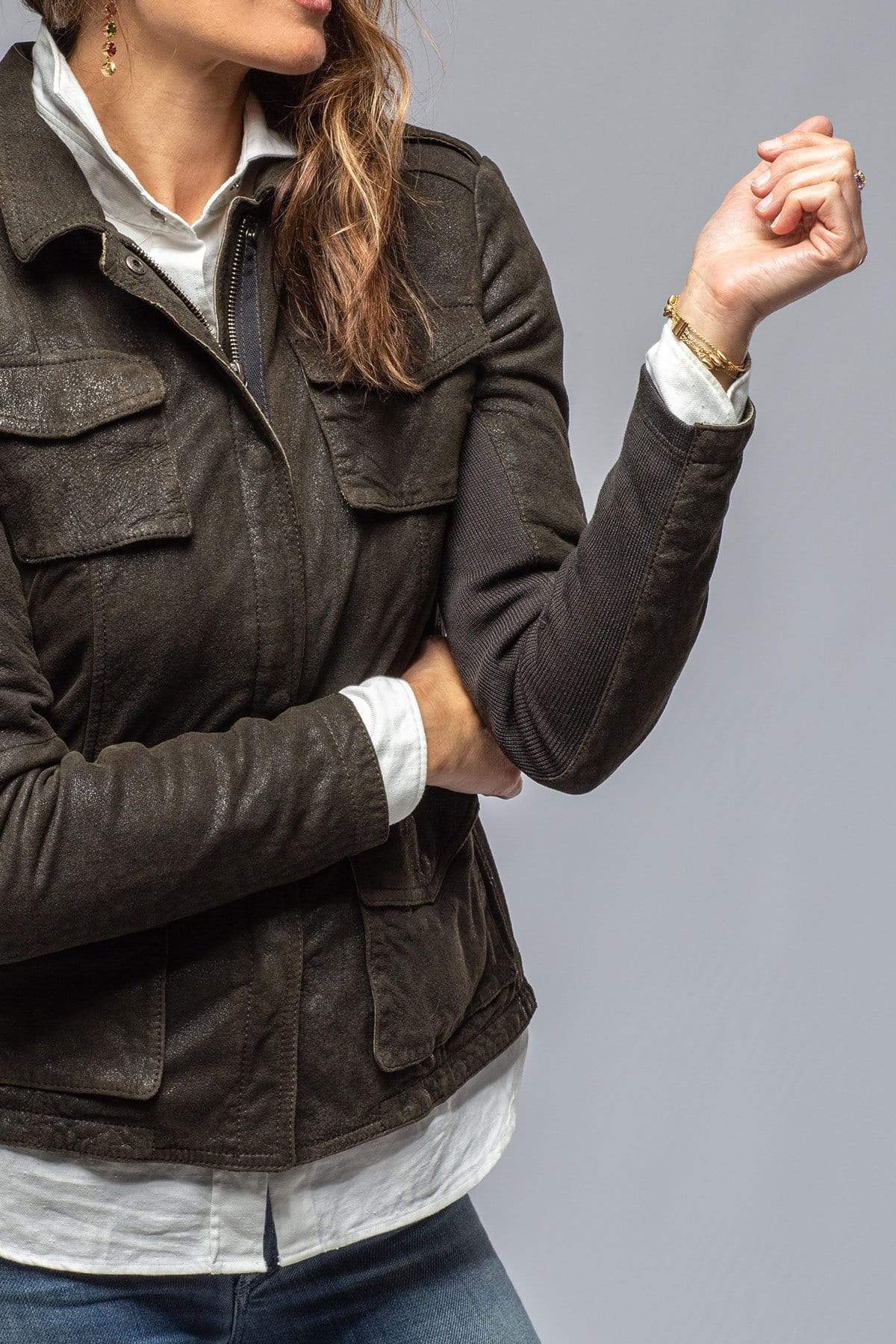 Guns & Roses Jacket in Vintage Olive - Image 3