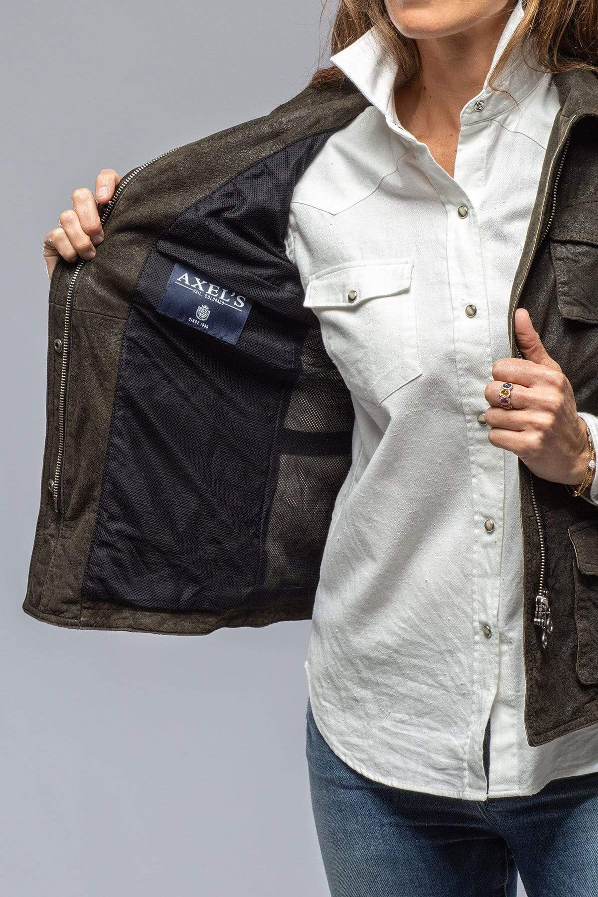 Guns & Roses Jacket in Vintage Olive - Image 7