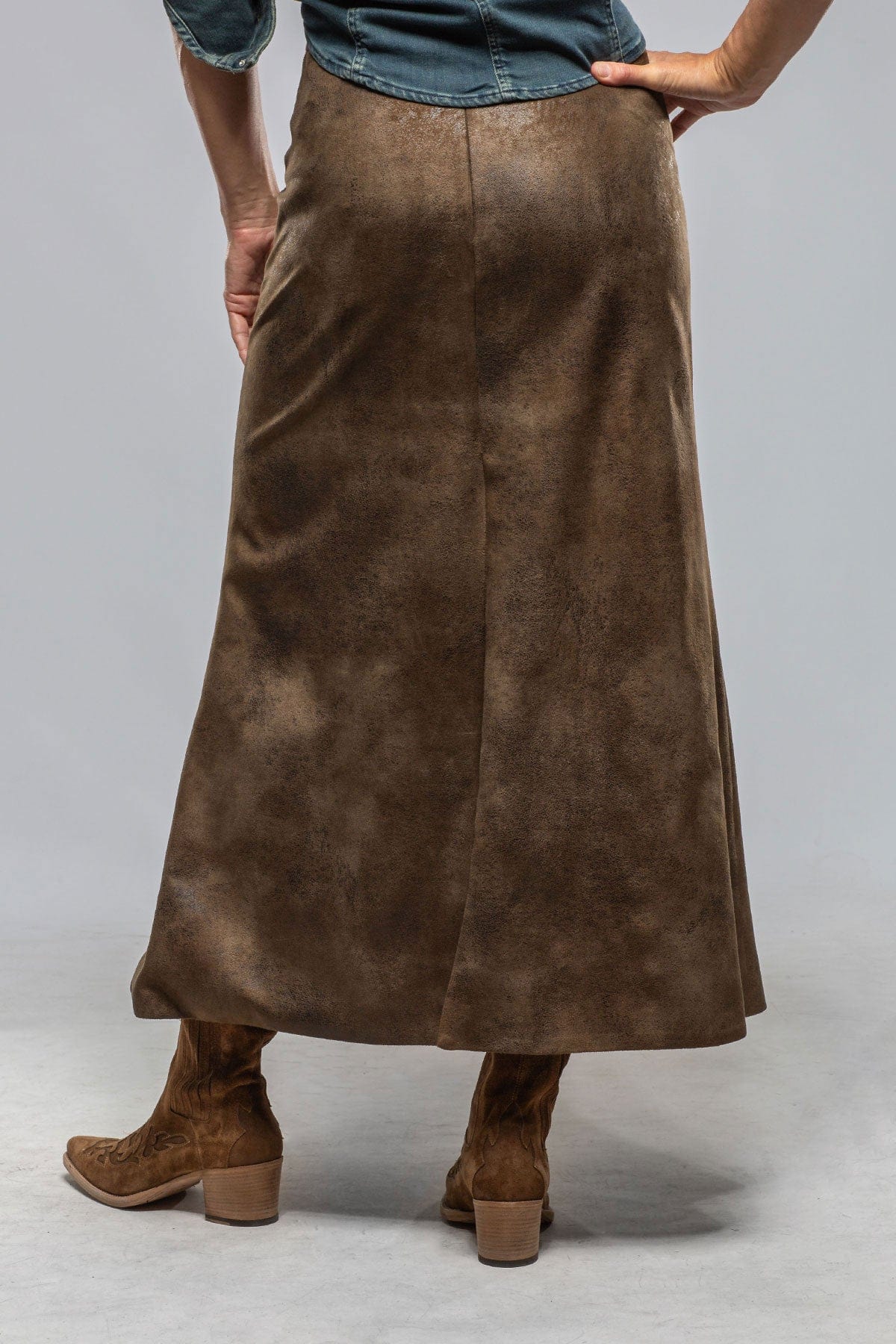 Gypsy Skirt In Vegan Leather - Image 3