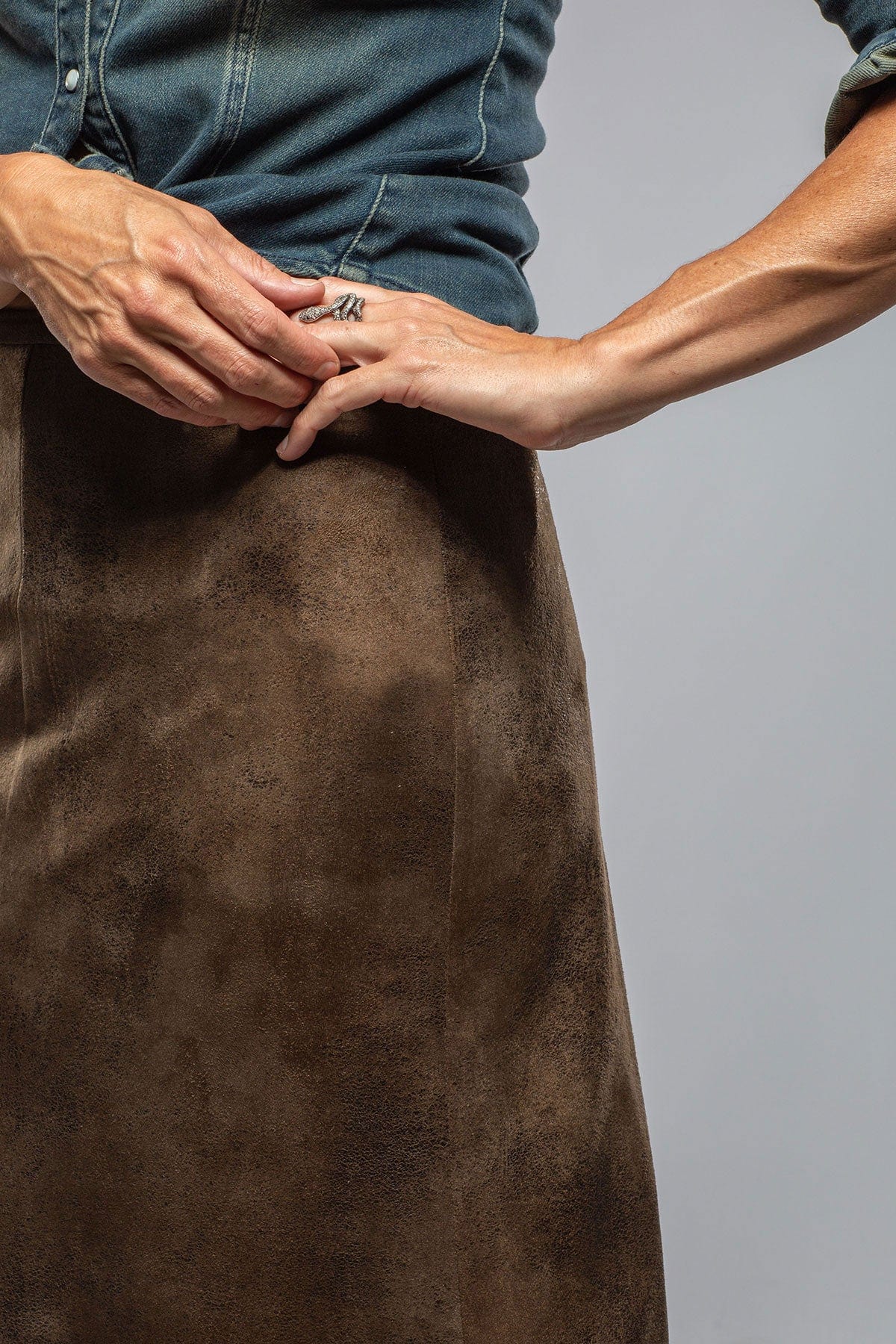 Gypsy Skirt In Vegan Leather - Image 4