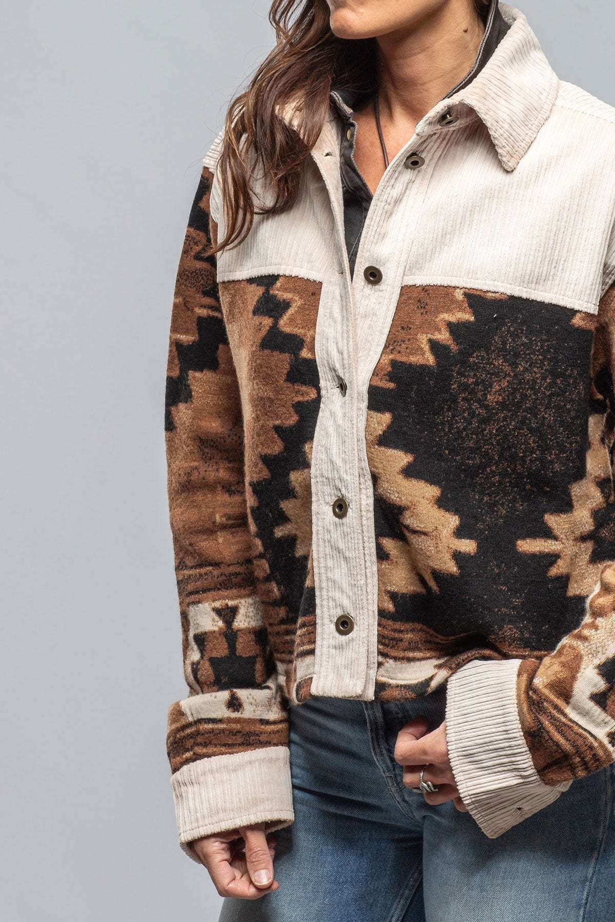 Hickory Short Cord & Blanket Jkt In Natural - Image 6
