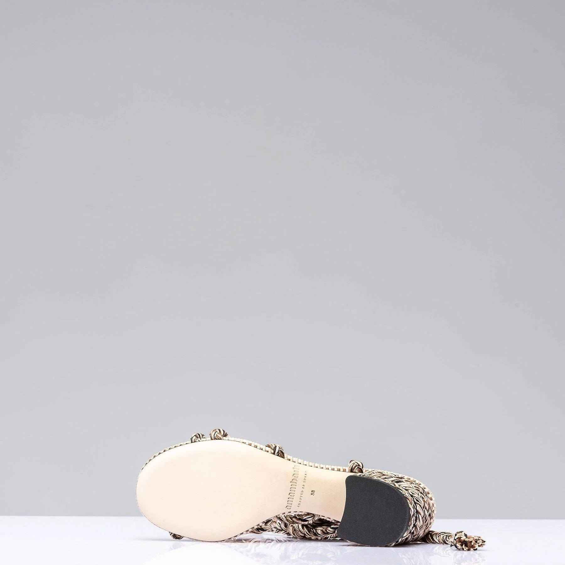 Isabel Tie Sandal In Sand - Image 3