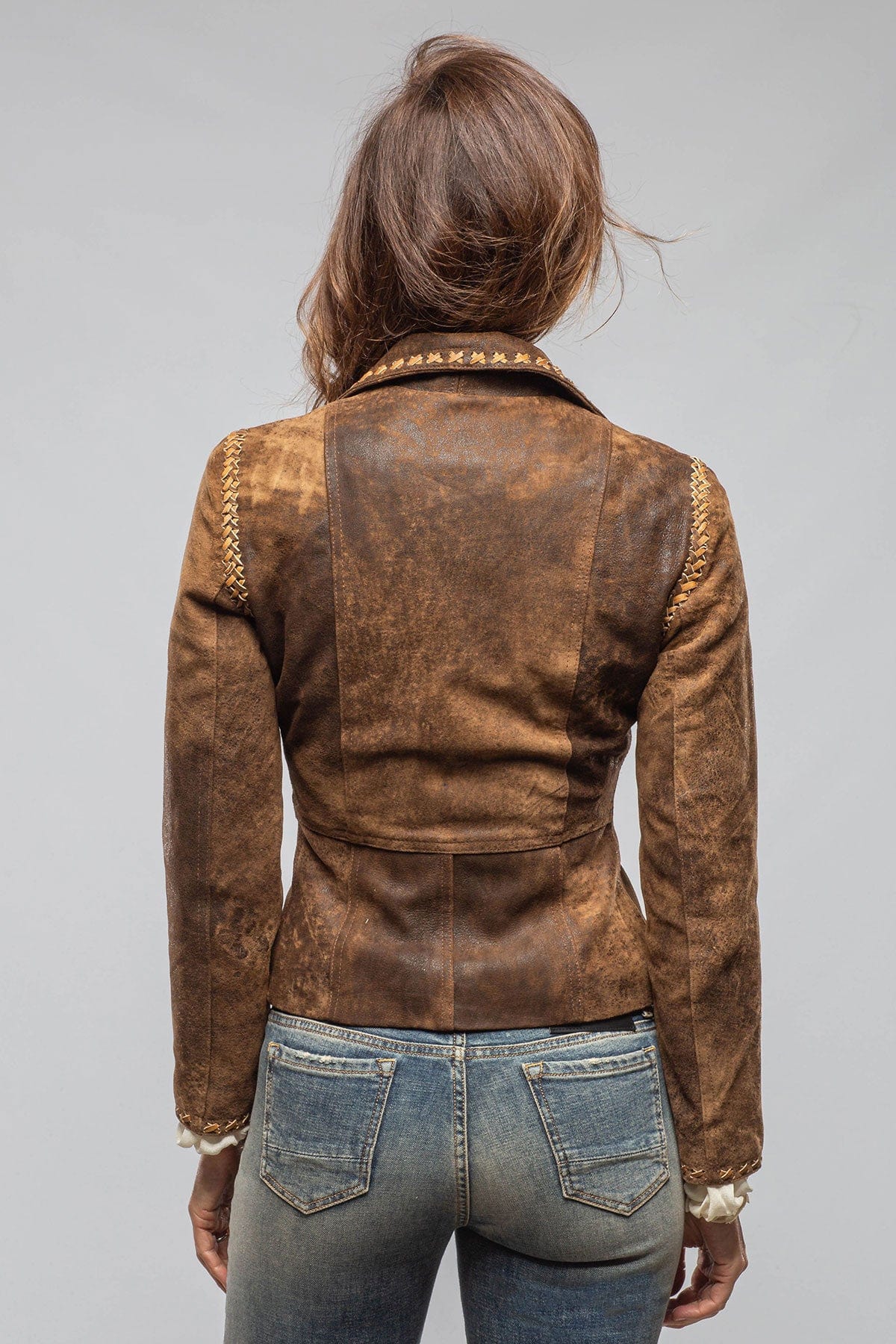 Camy Short Hand-Stitched Lambskin Jacket - Image 3