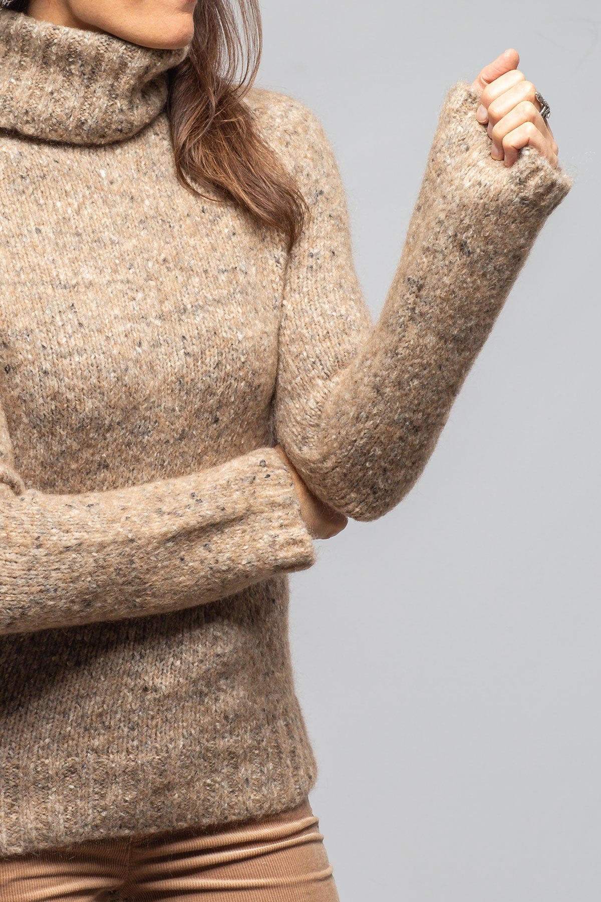 Kildare Turtleneck Sweater In Visone - Image 2