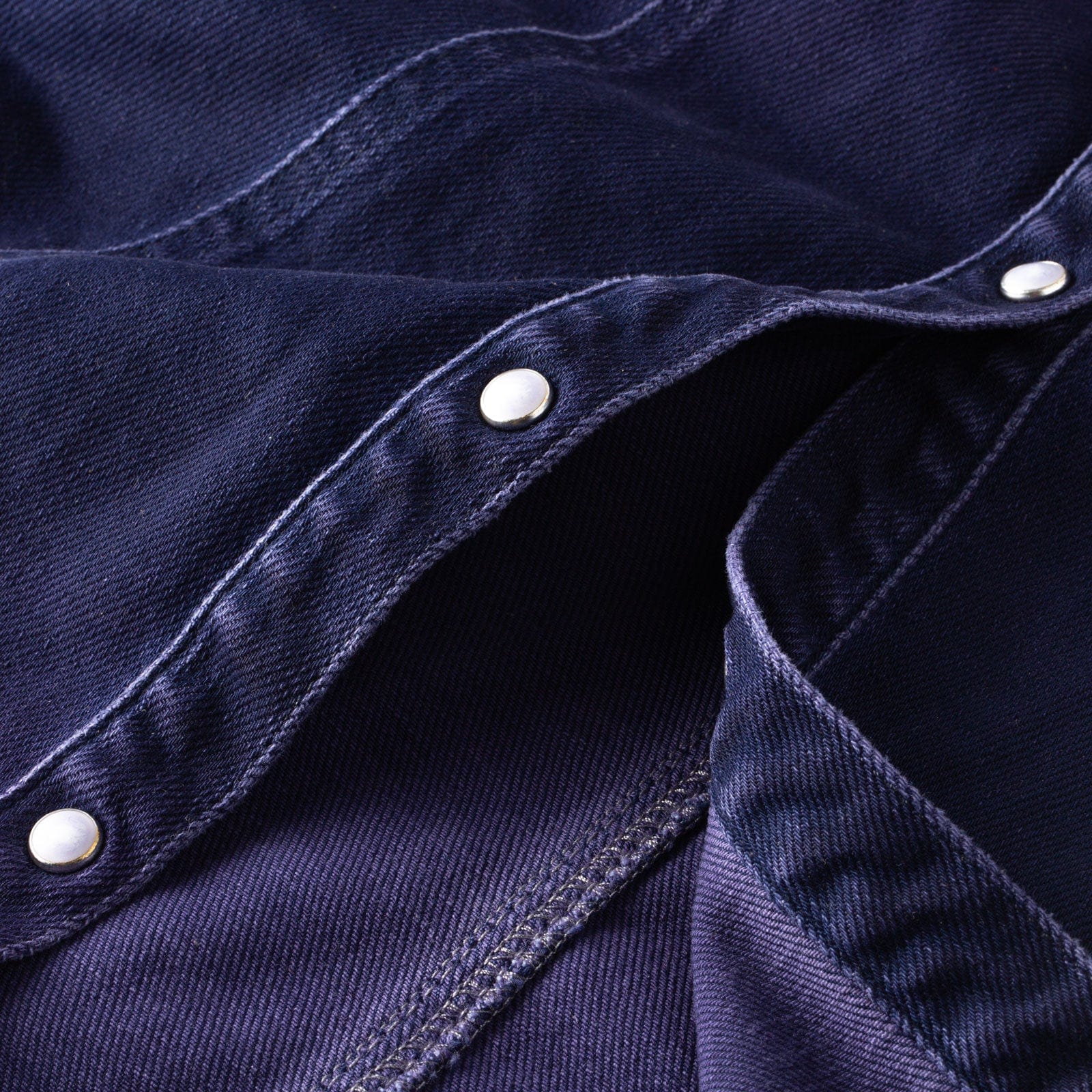 Maddi Fitted Western Snap Shirt In Blueberry - Image 7