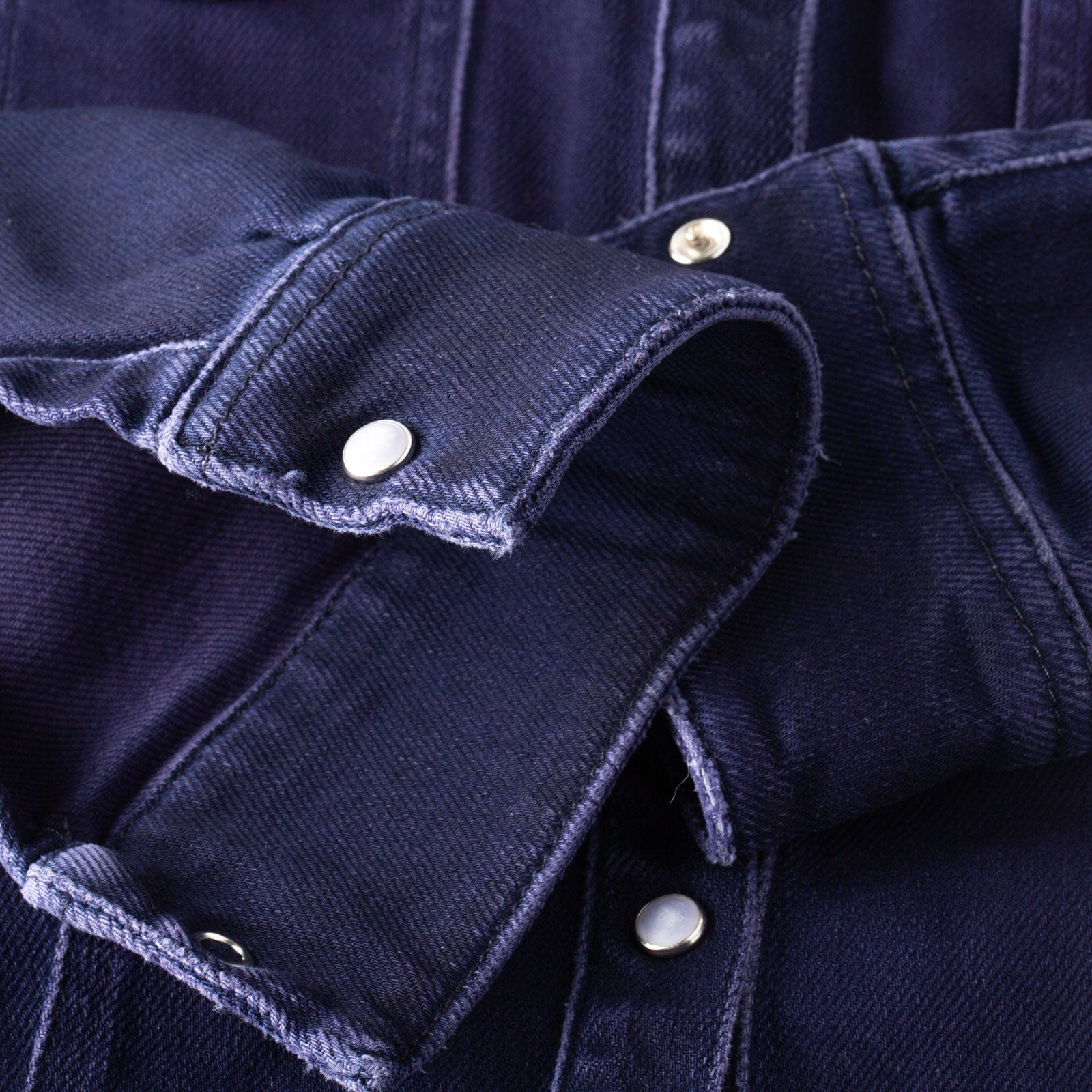 Maddi Fitted Western Snap Shirt In Blueberry - Image 9