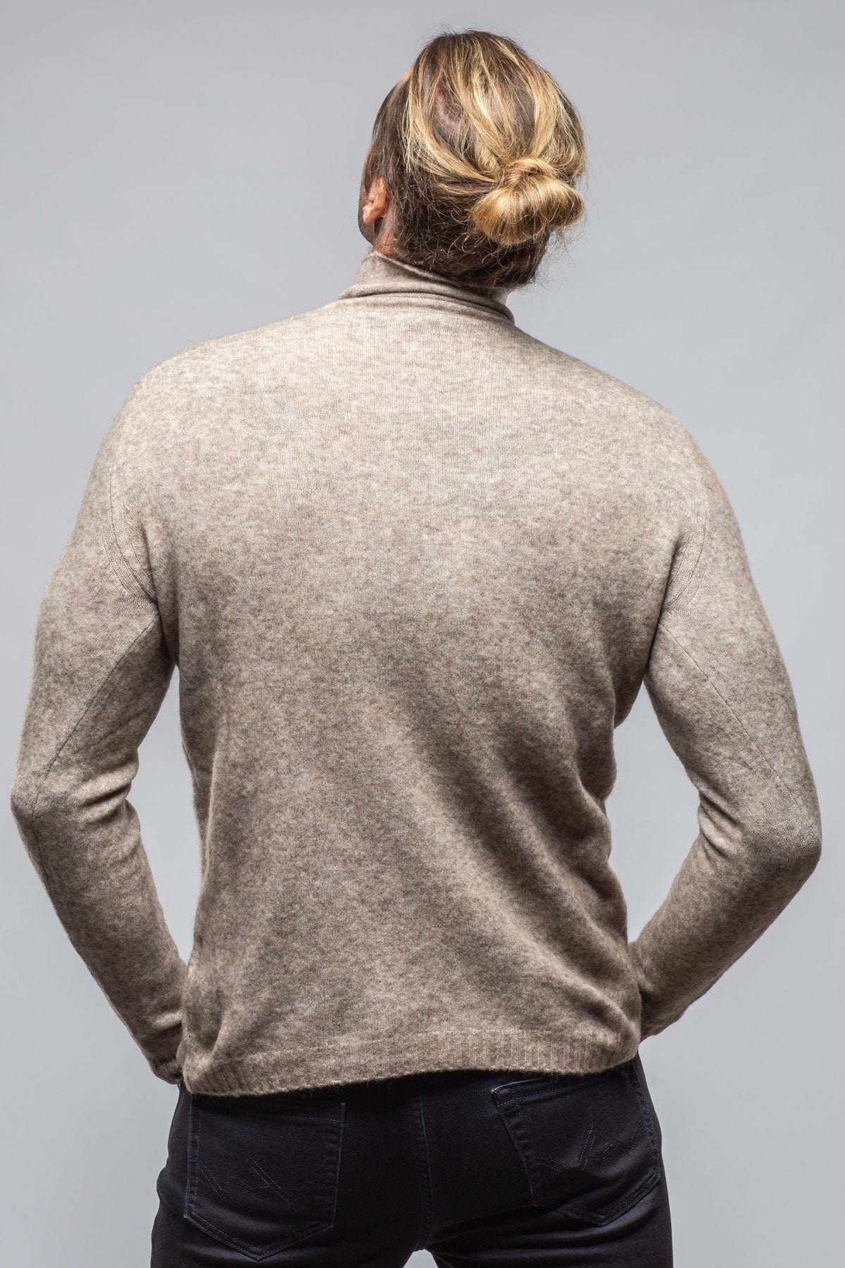 Mandara Sweater In Grey/Beige - Image 3