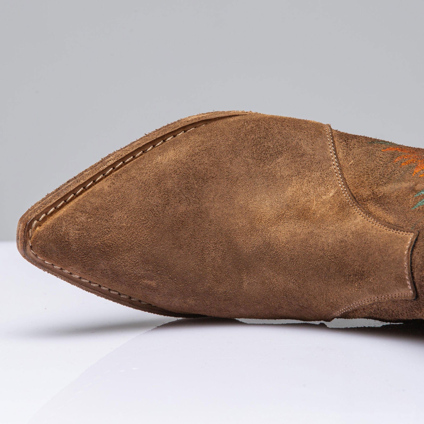 Manzanita Hand Painted & Embroidered Boot In Tobacco - Image 3