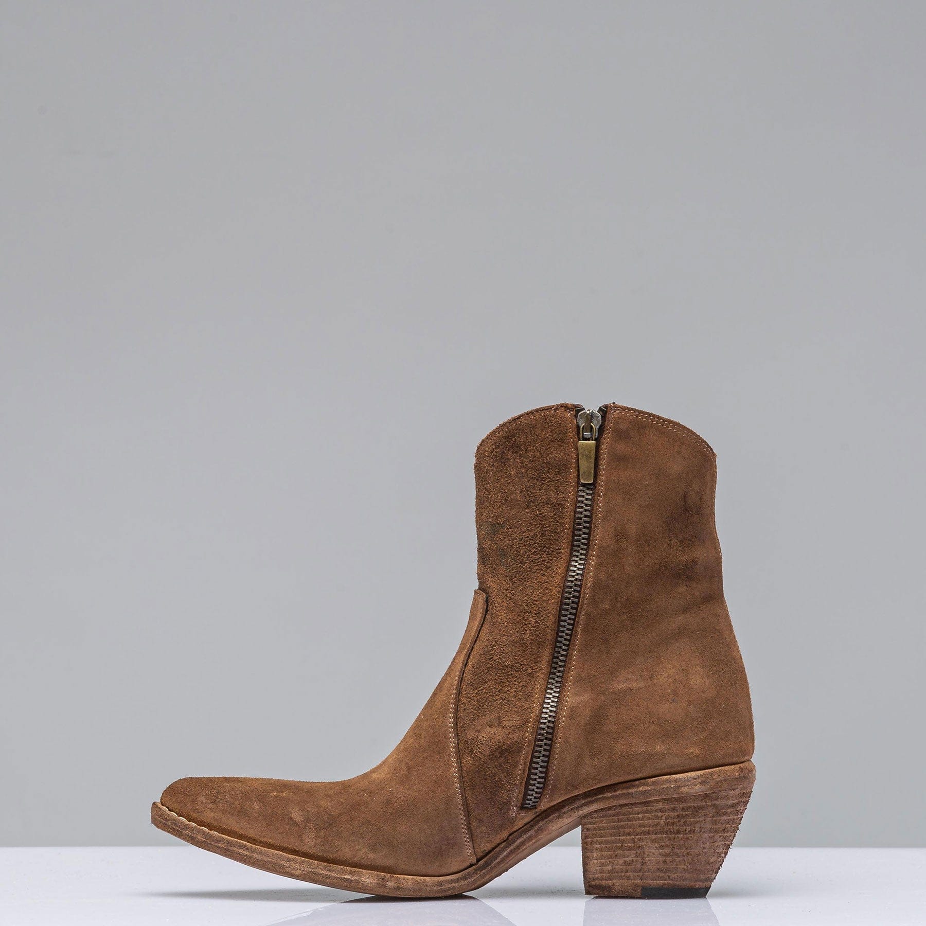 Manzanita Hand Painted & Embroidered Boot In Tobacco - Image 5