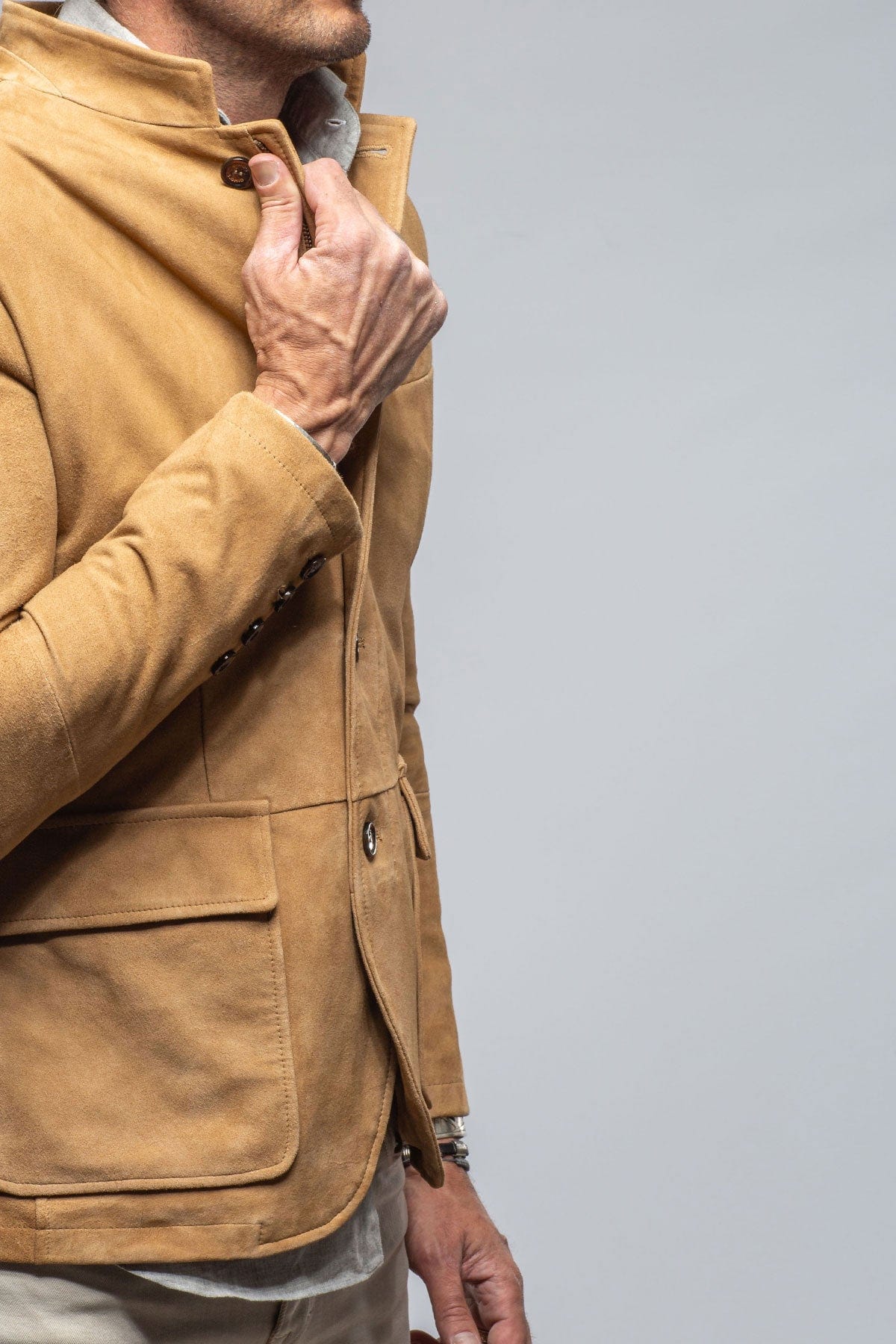 Maximus Suede Blazer In Palomino - Image 4