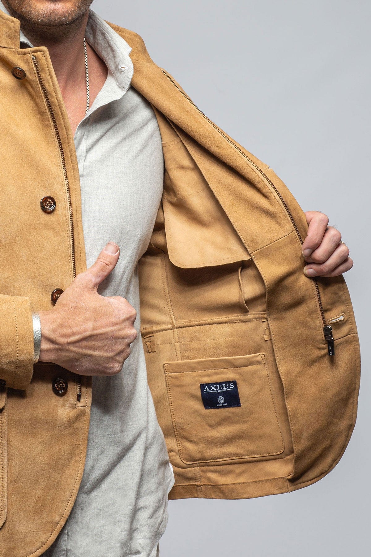 Maximus Suede Blazer In Palomino - Image 5