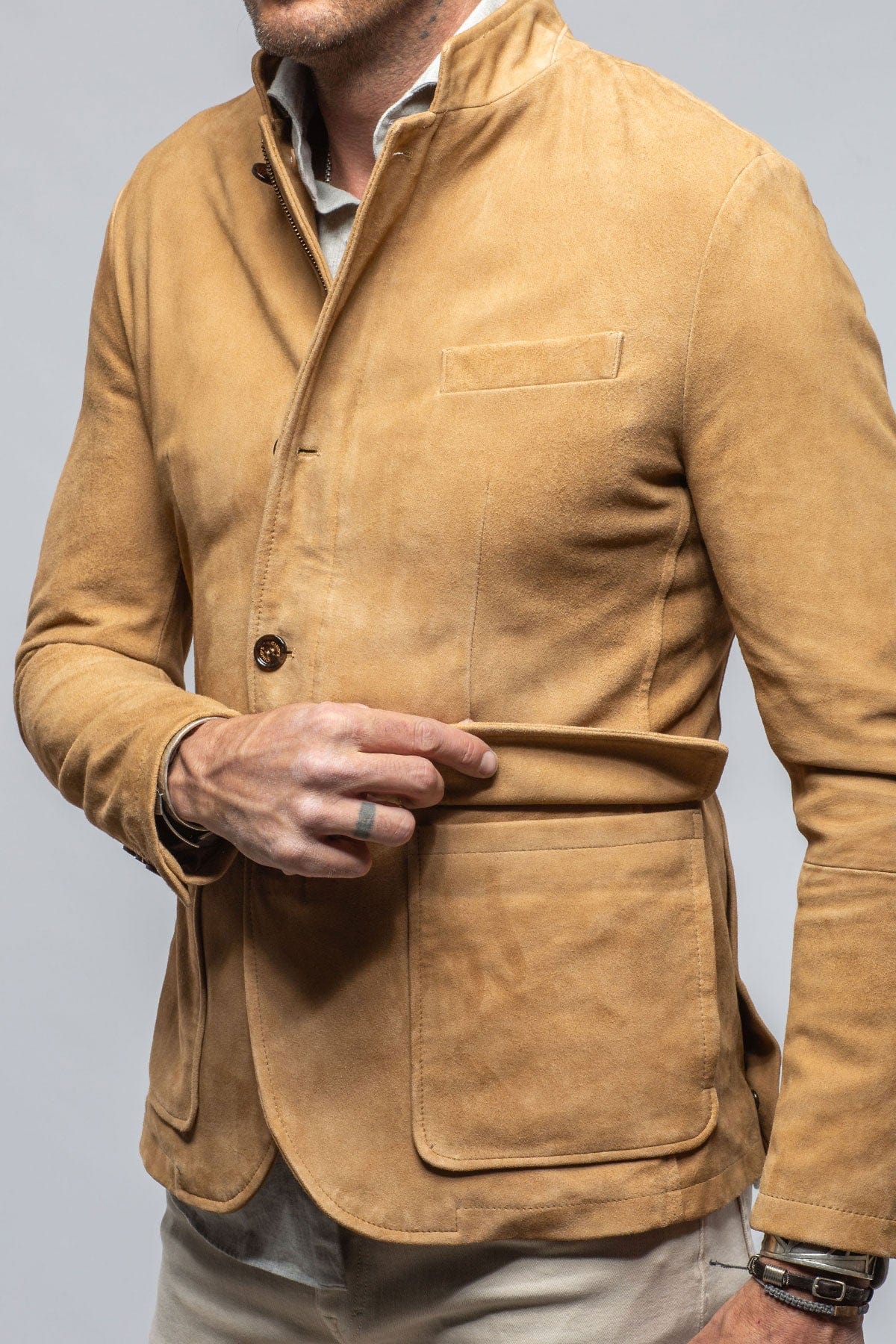 Maximus Suede Blazer In Palomino - Image 7