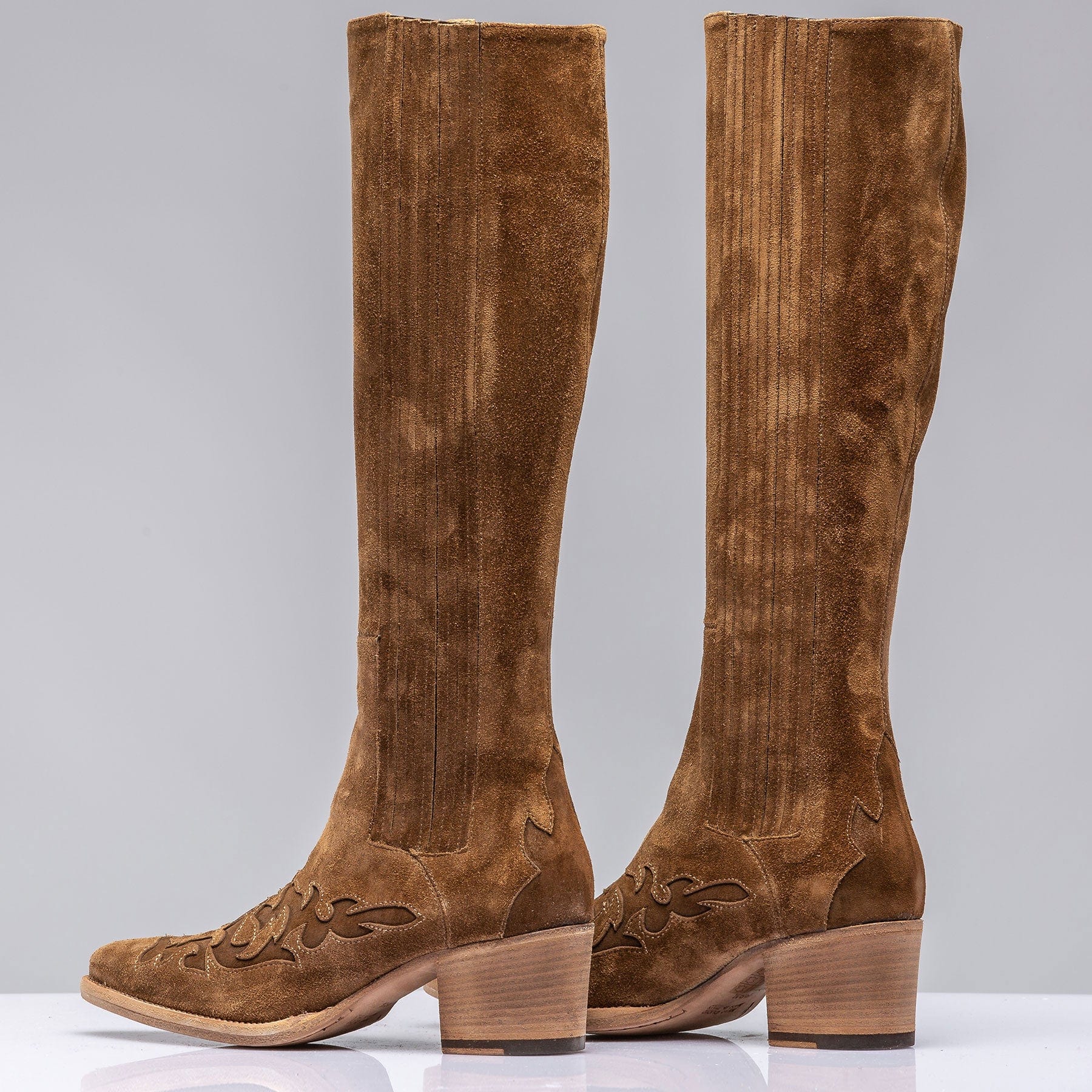Mescal Boots W/ Western Toe In Camel - Image 4