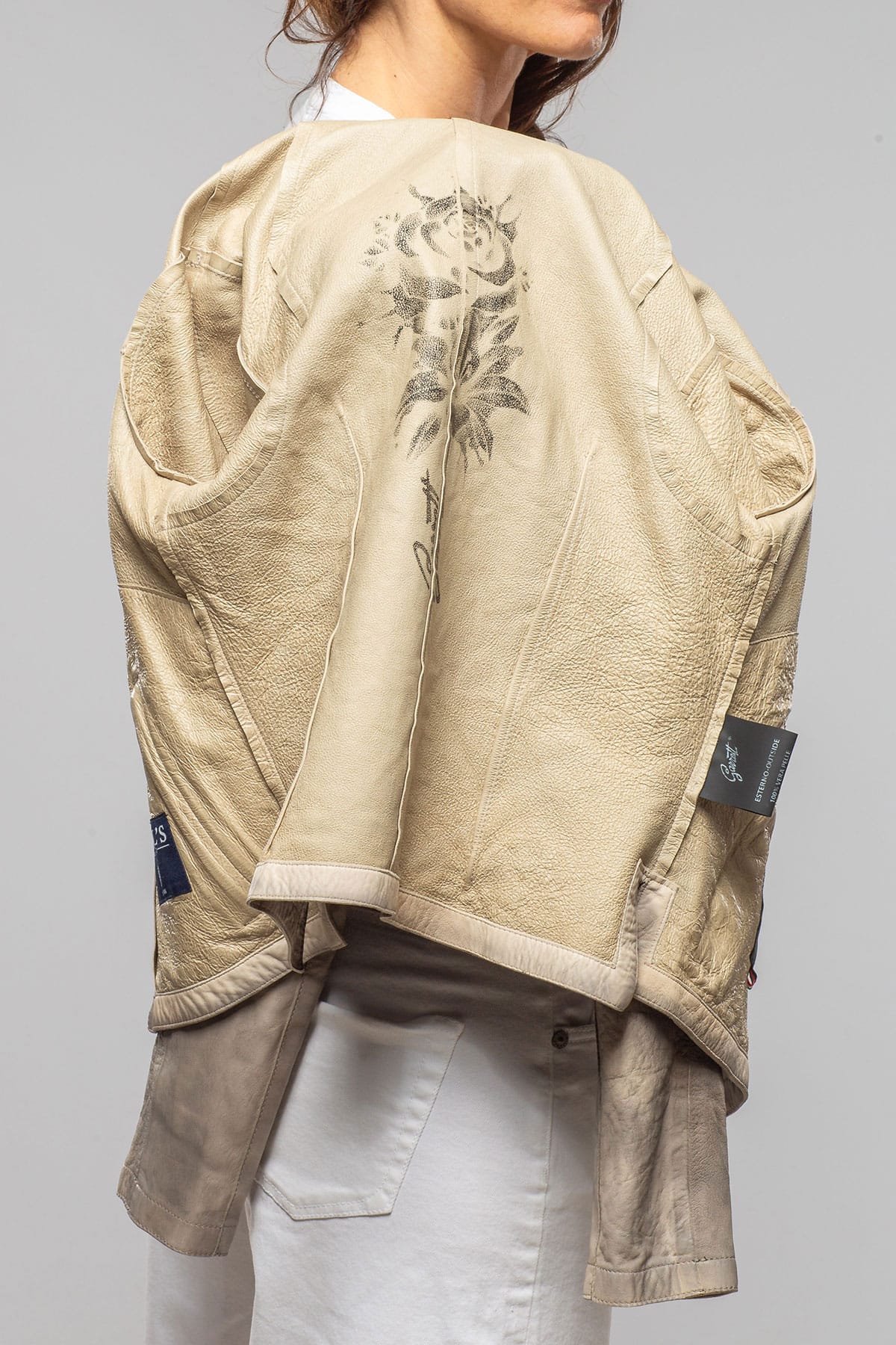 Mesquite Leather Moto In Charred Wheat - Image 8