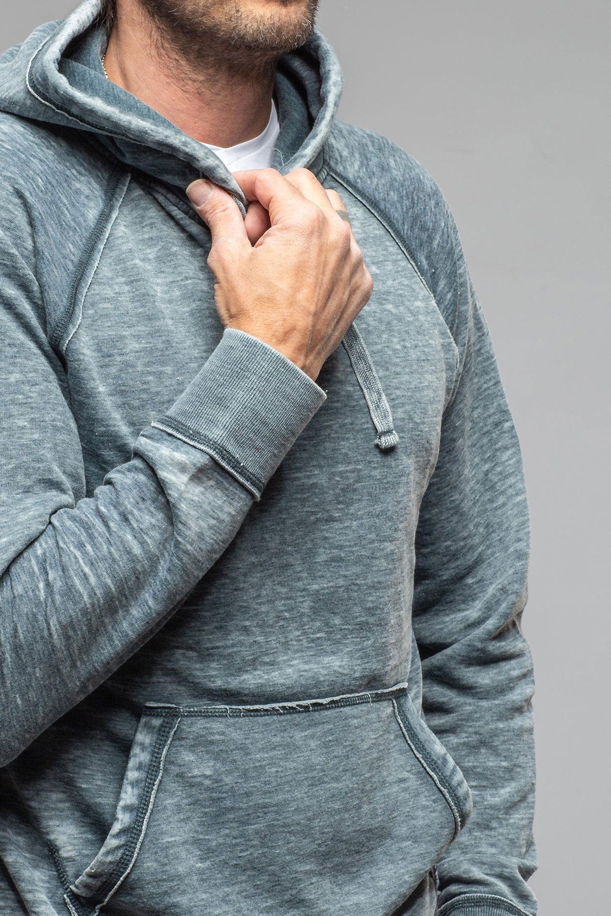 Monterey Fleece Hoodie In Navy - Image 3