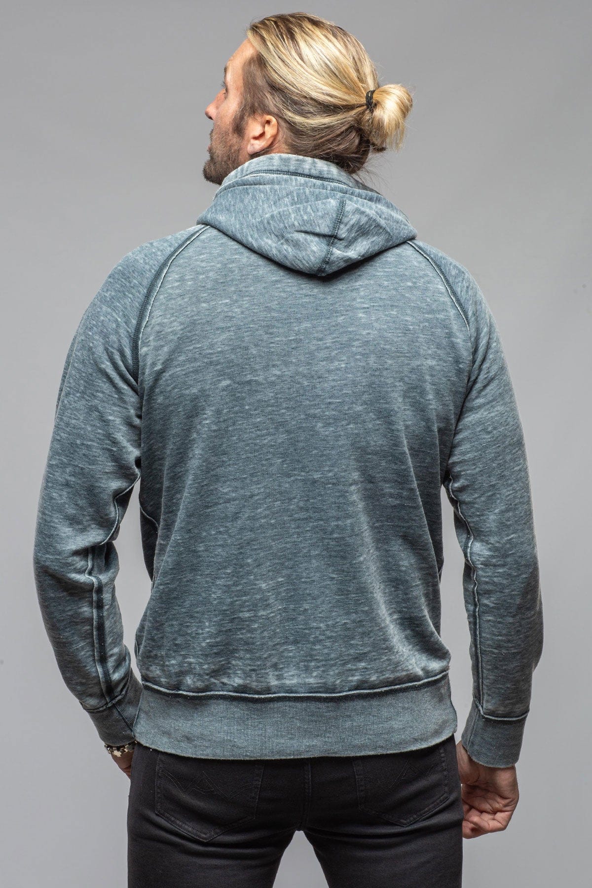 Monterey Fleece Hoodie In Navy - Image 4