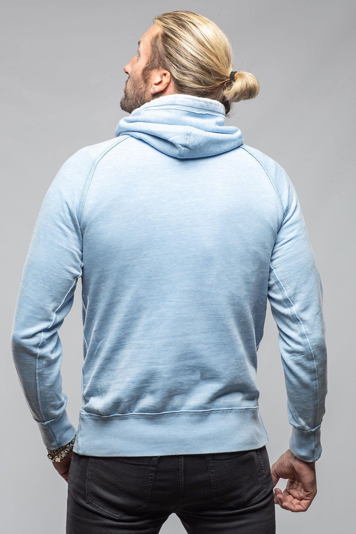 Monterey Fleece Hoodie In Sky - Image 5