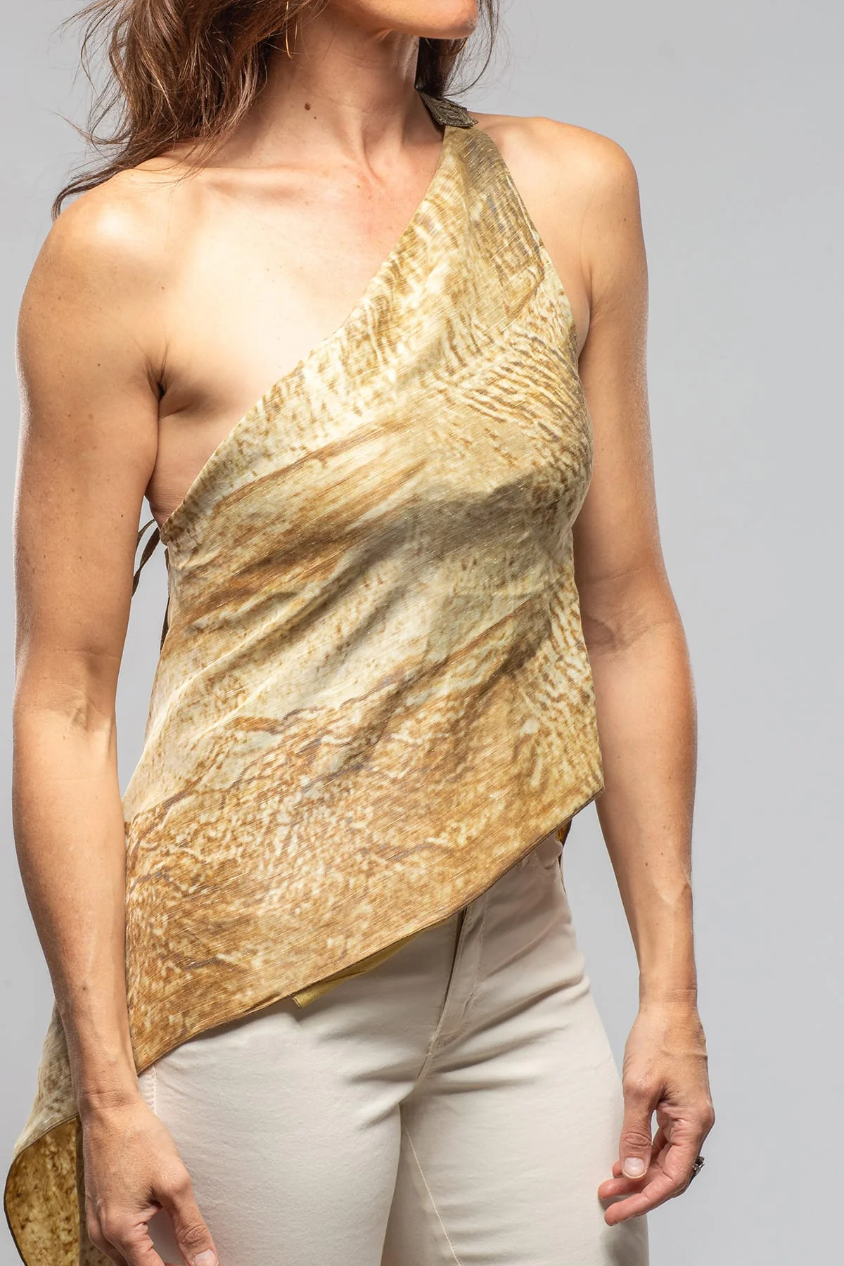 Naomi Asymmetrical Top In Desert - Image 3