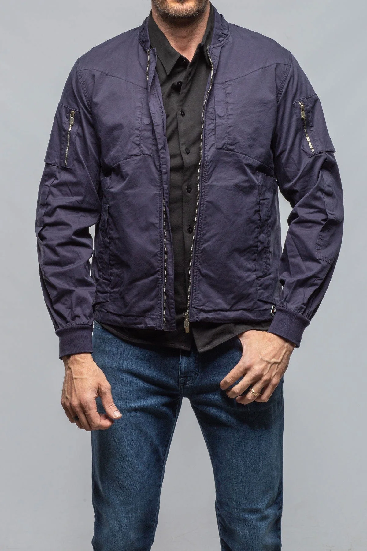 Nauru Cargo Jacket In Dark Navy