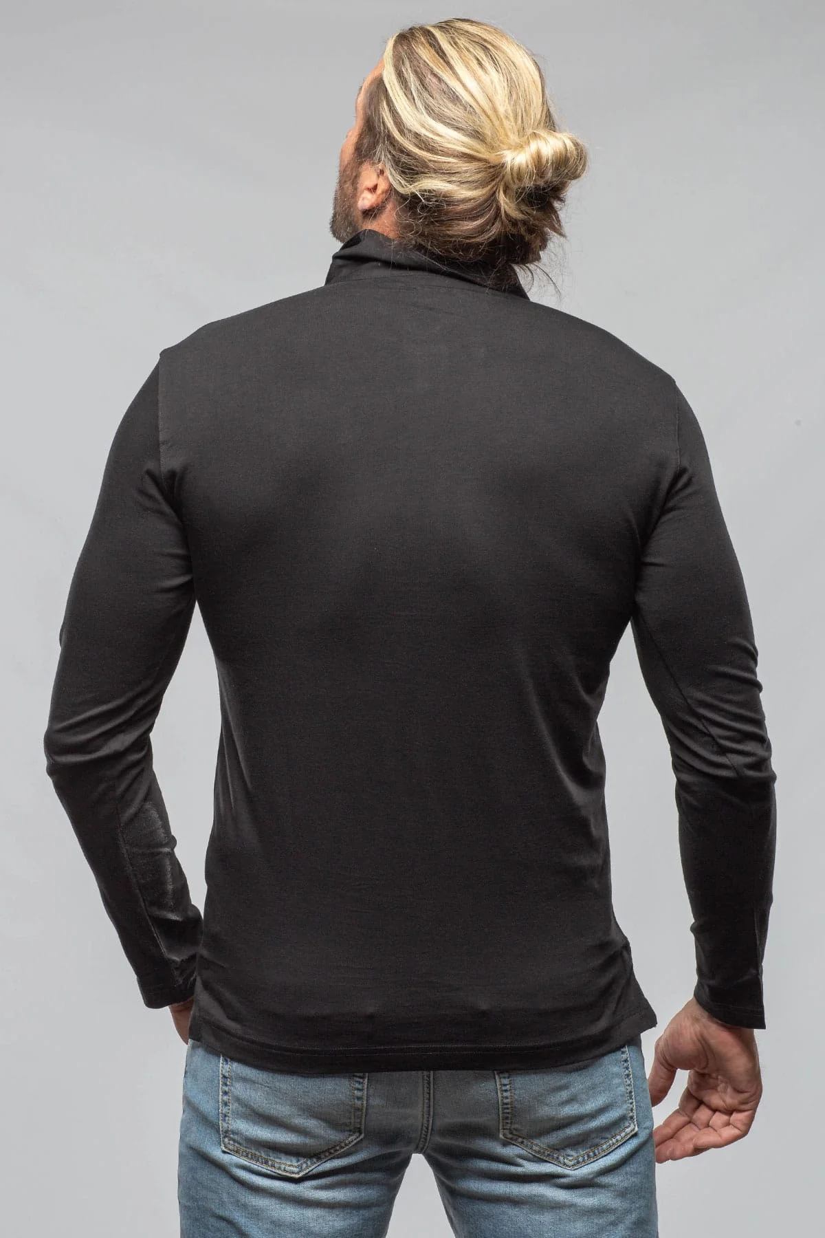 Newport Cotton Polo In Black - Image 4