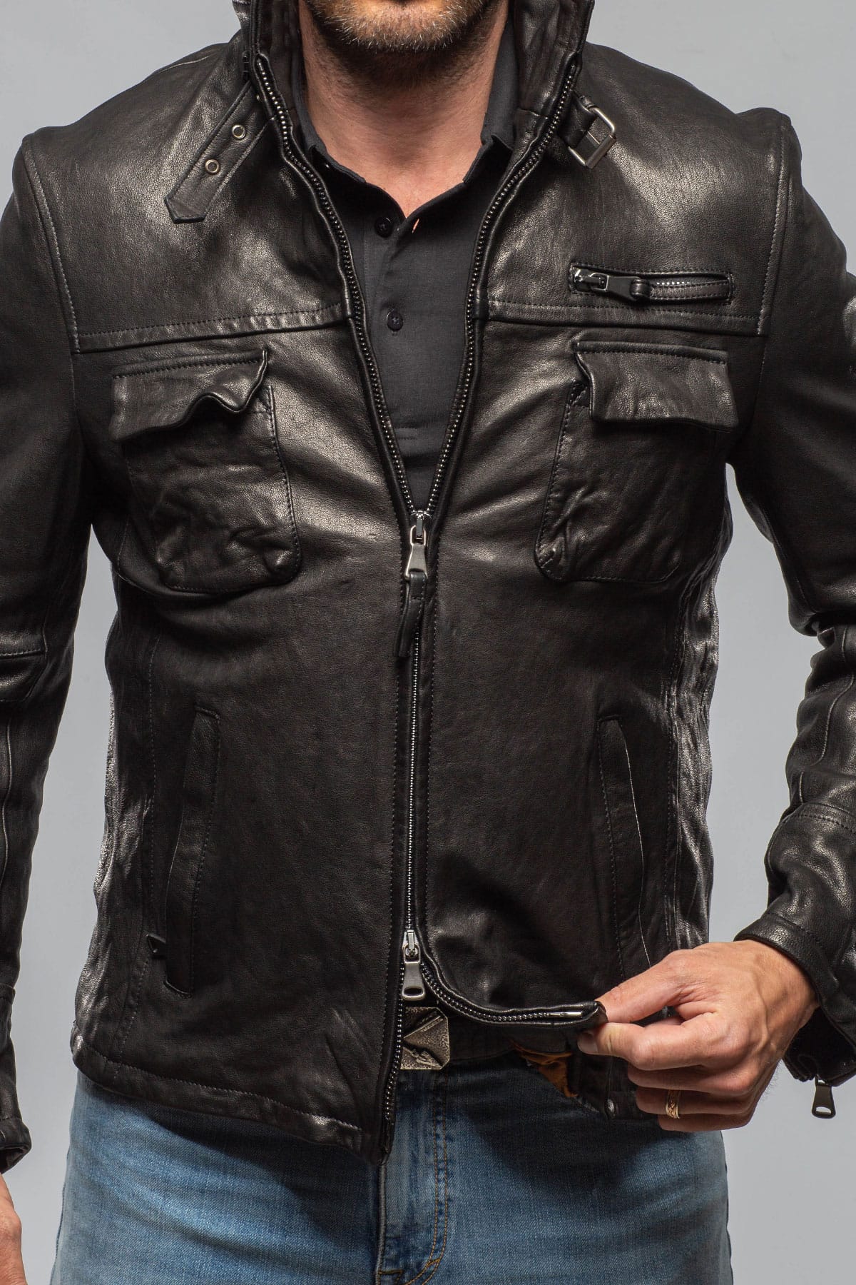 Newson Moto In Black Military - Image 2