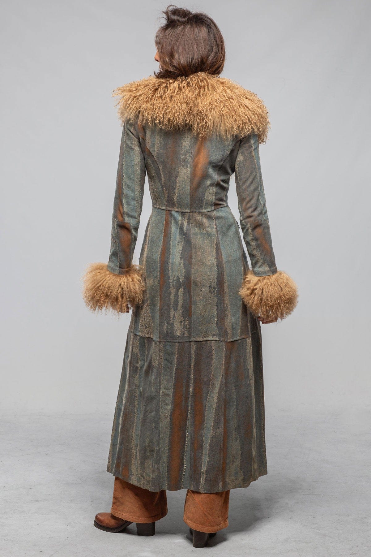Outlaw Denim & Suede Madras Coat - Image 3