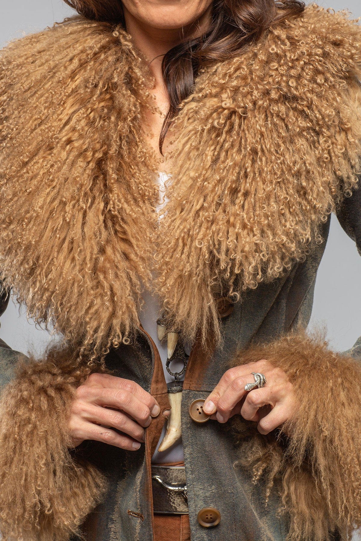 Outlaw Denim & Suede Madras Coat - Image 6