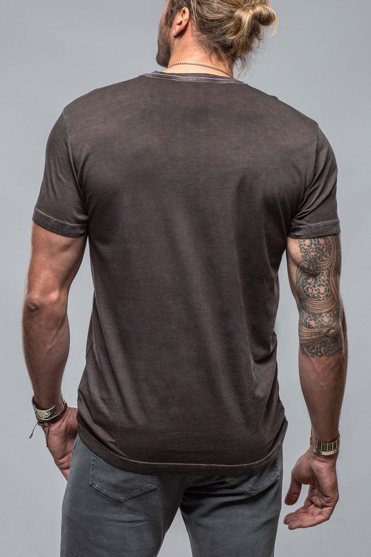 Pismo Cotton Tee In Basalt - Image 4