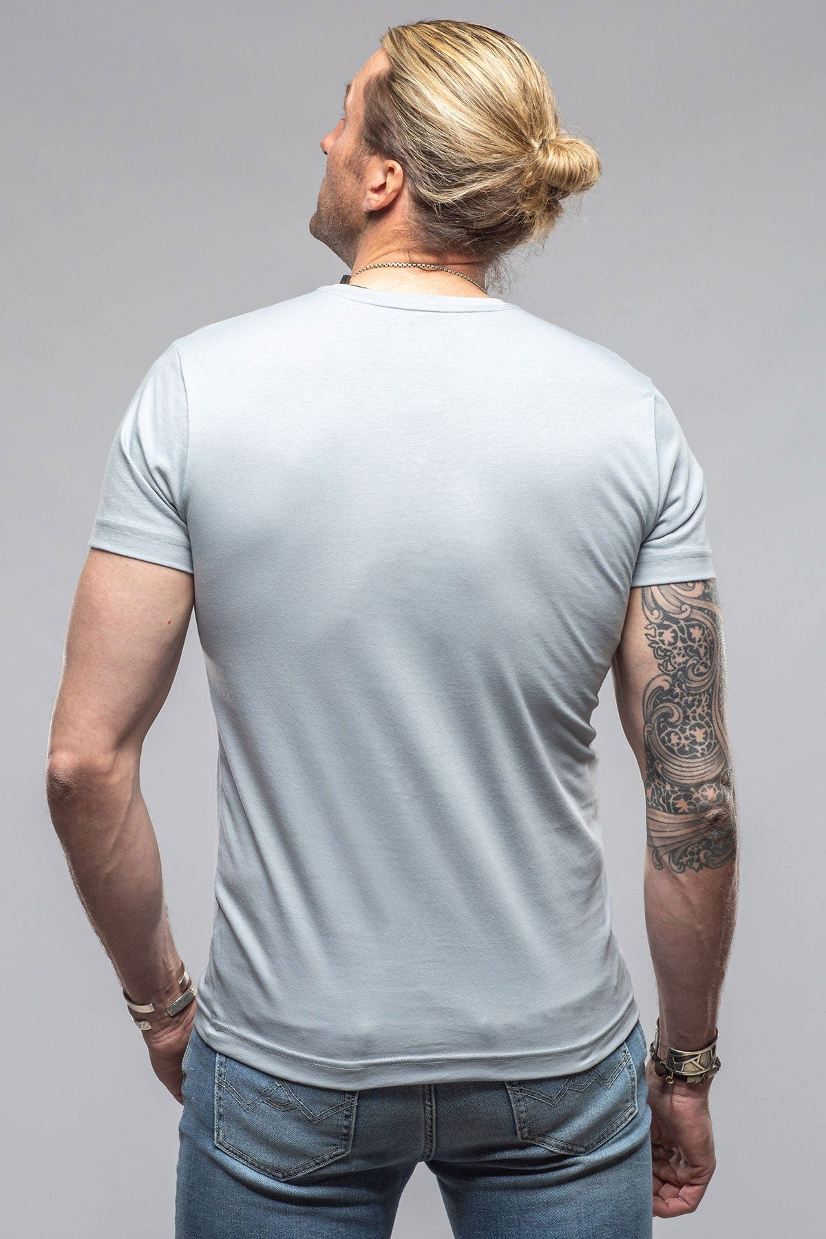 Pismo Cotton Tee In Pearl Grey - Image 3