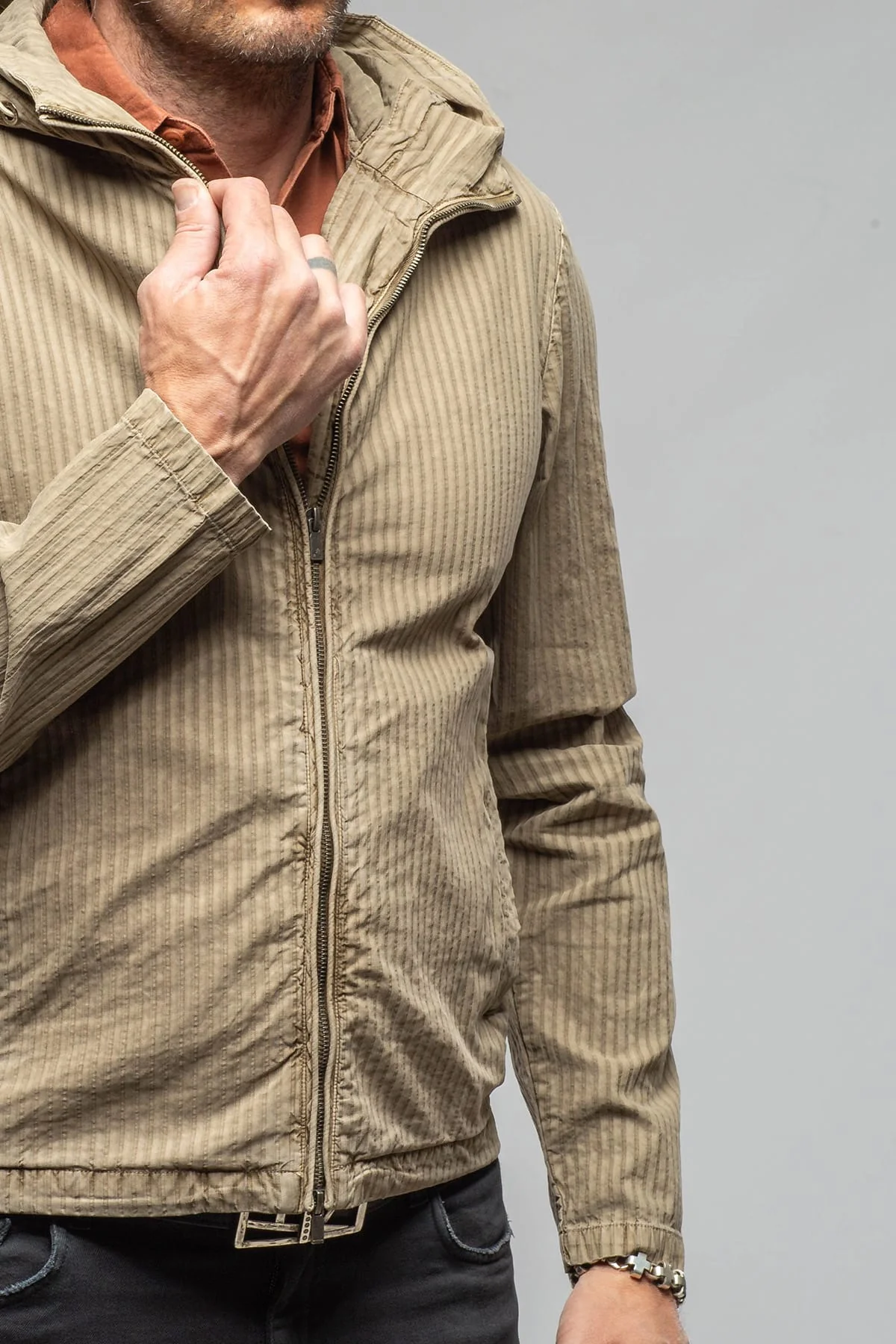 Pitcairn Light Hoodie Jacket In Greige - Image 3