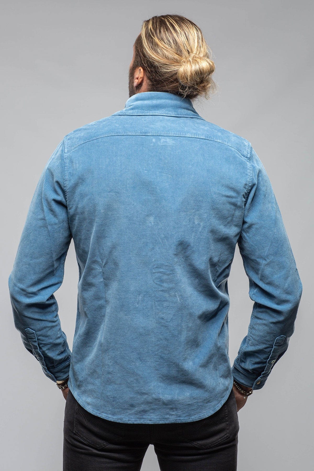 Prime Western Corduroy Snap Shirt In Peony - Image 4