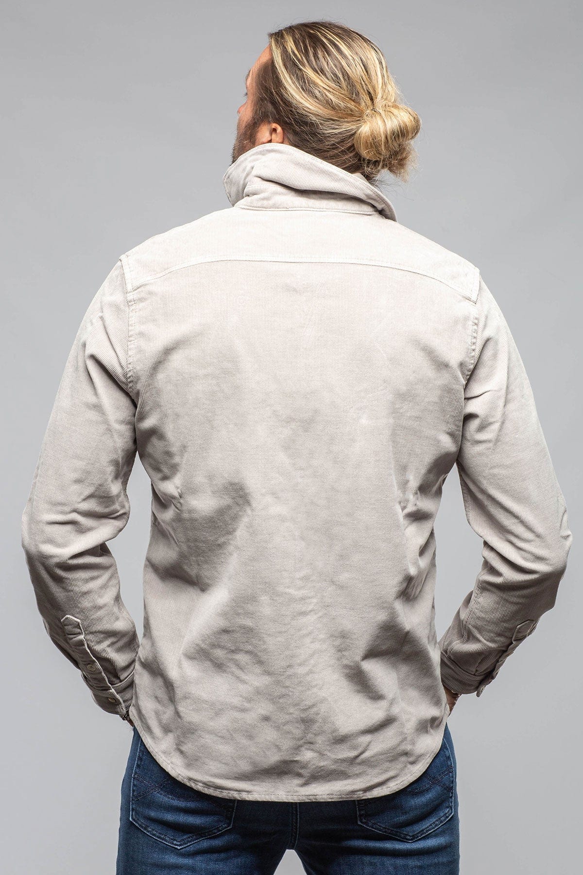 Prime Western Corduroy Snap Shirt In Sasso - Image 4