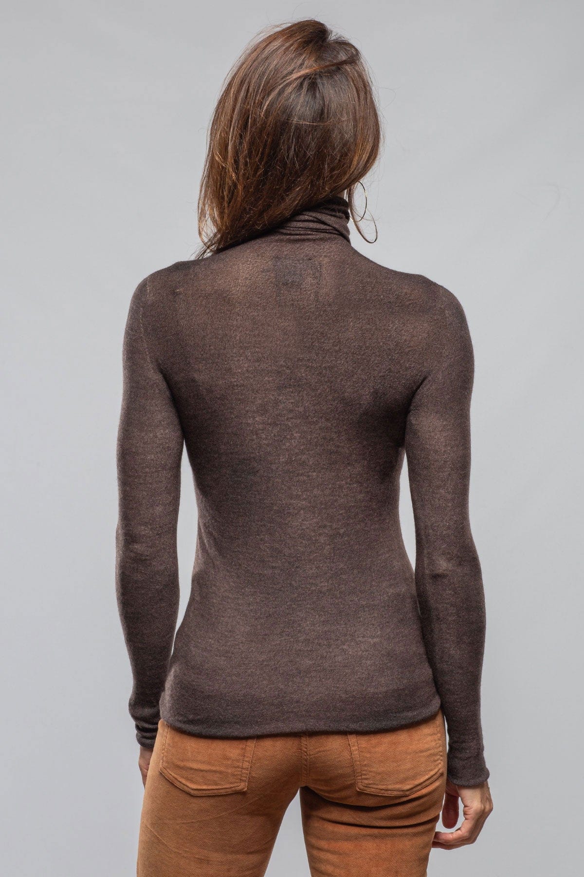 Prosaic Cashmere Silk Turtleneck In Dark Moro - Image 3