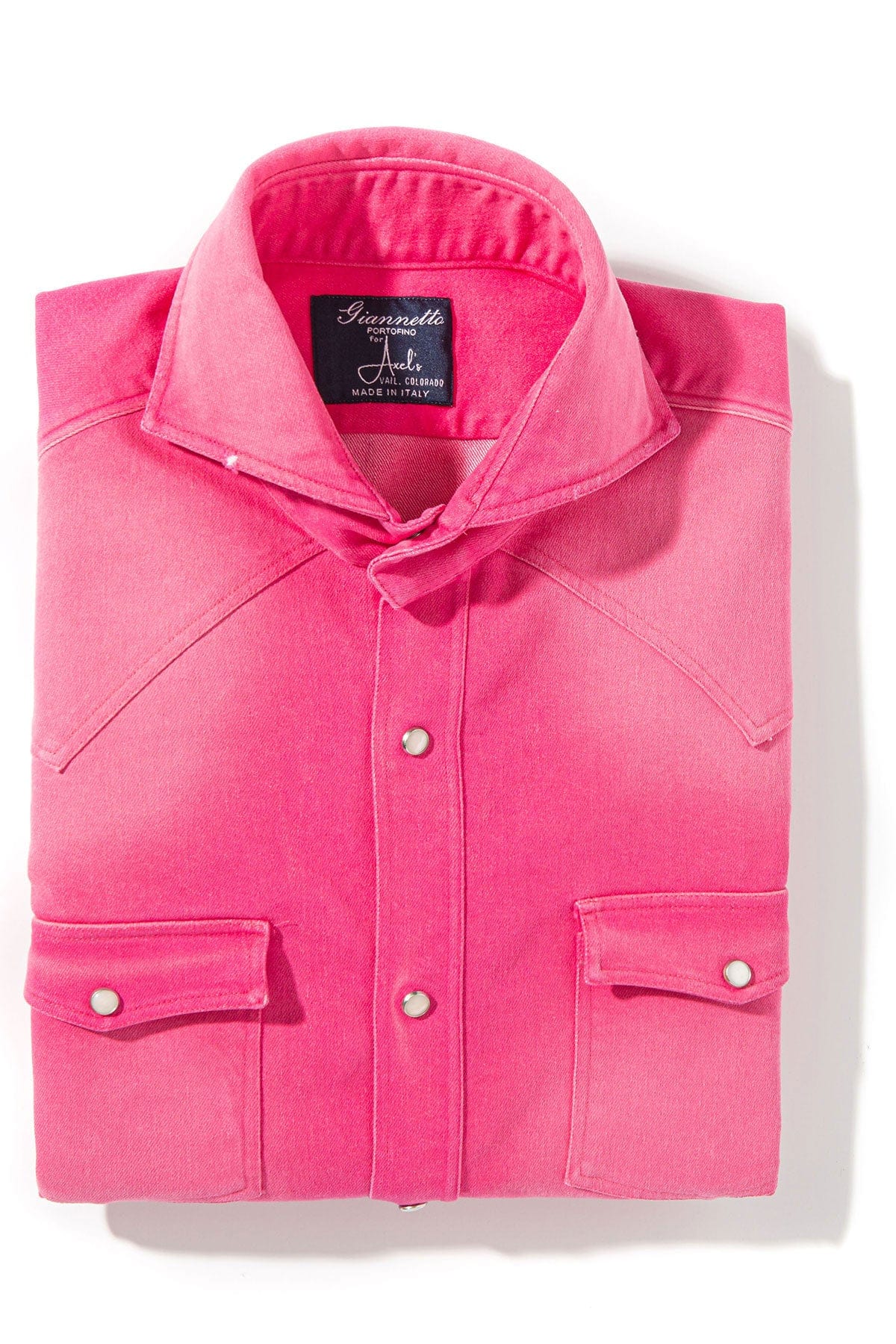 Rebel Western Cotton Stretch Snap Shirt In Fuchsia