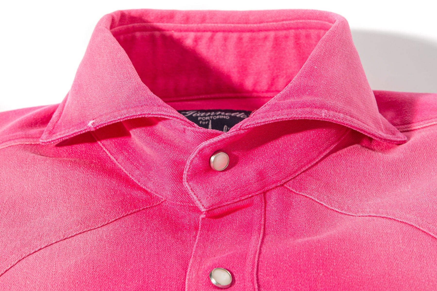 Rebel Western Cotton Stretch Snap Shirt In Fuchsia - Image 3