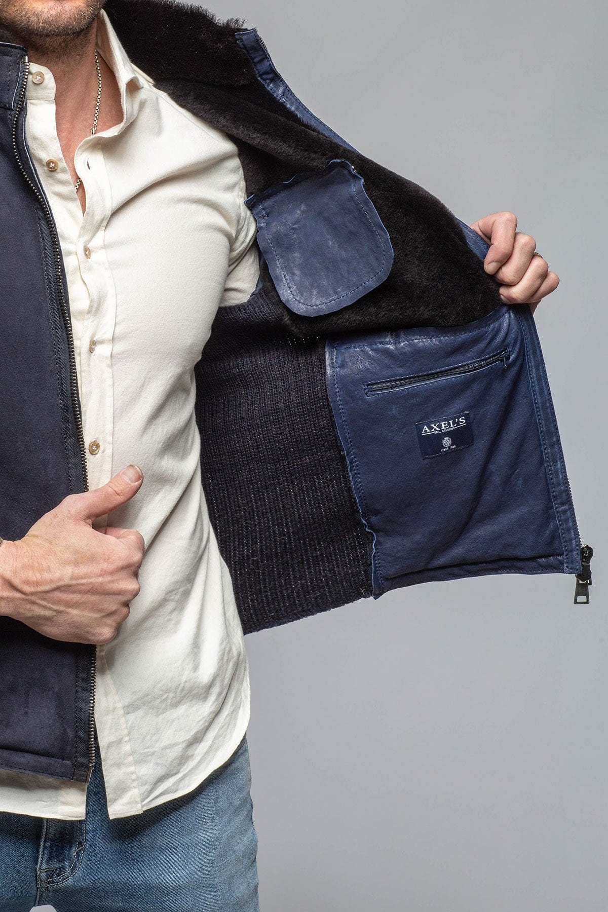 Recontato Shearling Moto Jacket - Image 6