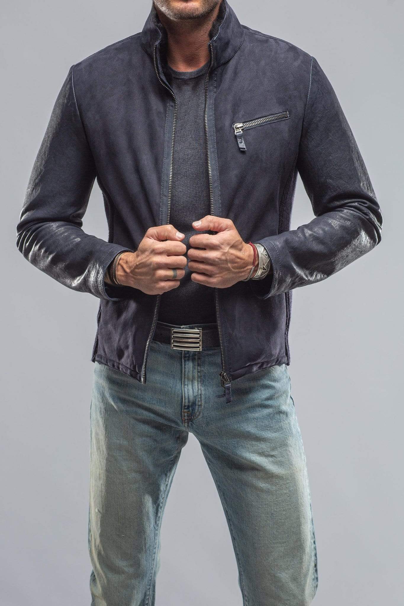 Recontato Shearling Moto Jacket - Image 7