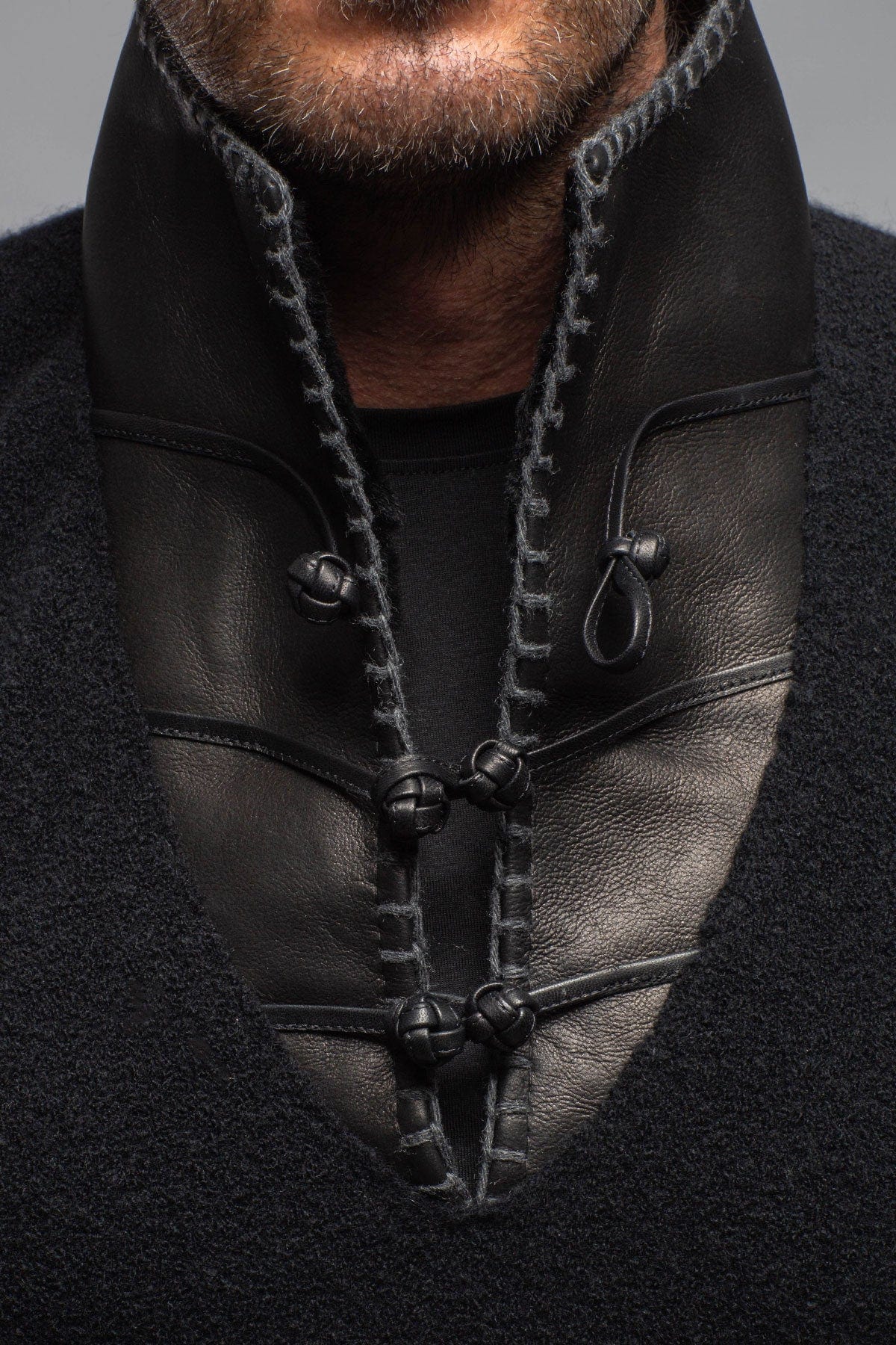 Saint Cashmere Shearling Sweater In Black - Image 2