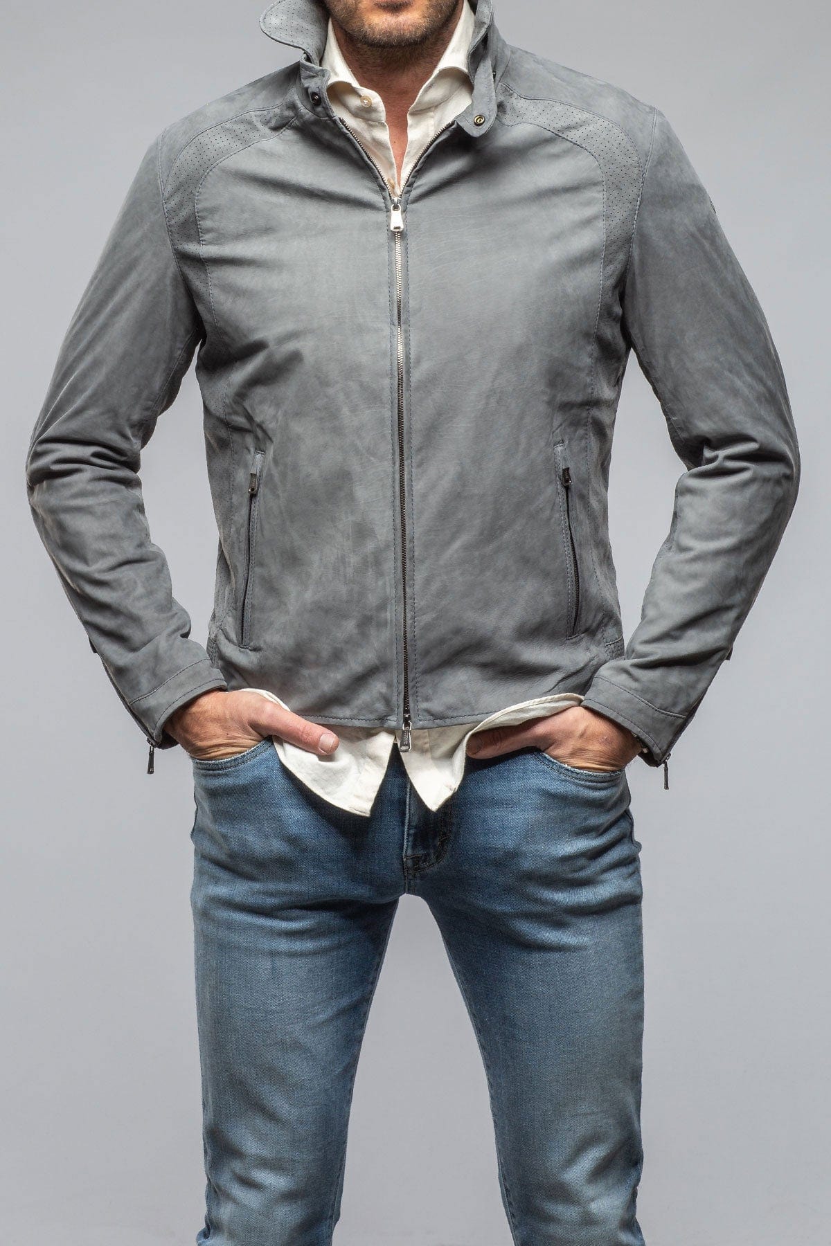 San Remo Race Jacket In Grey Taupe