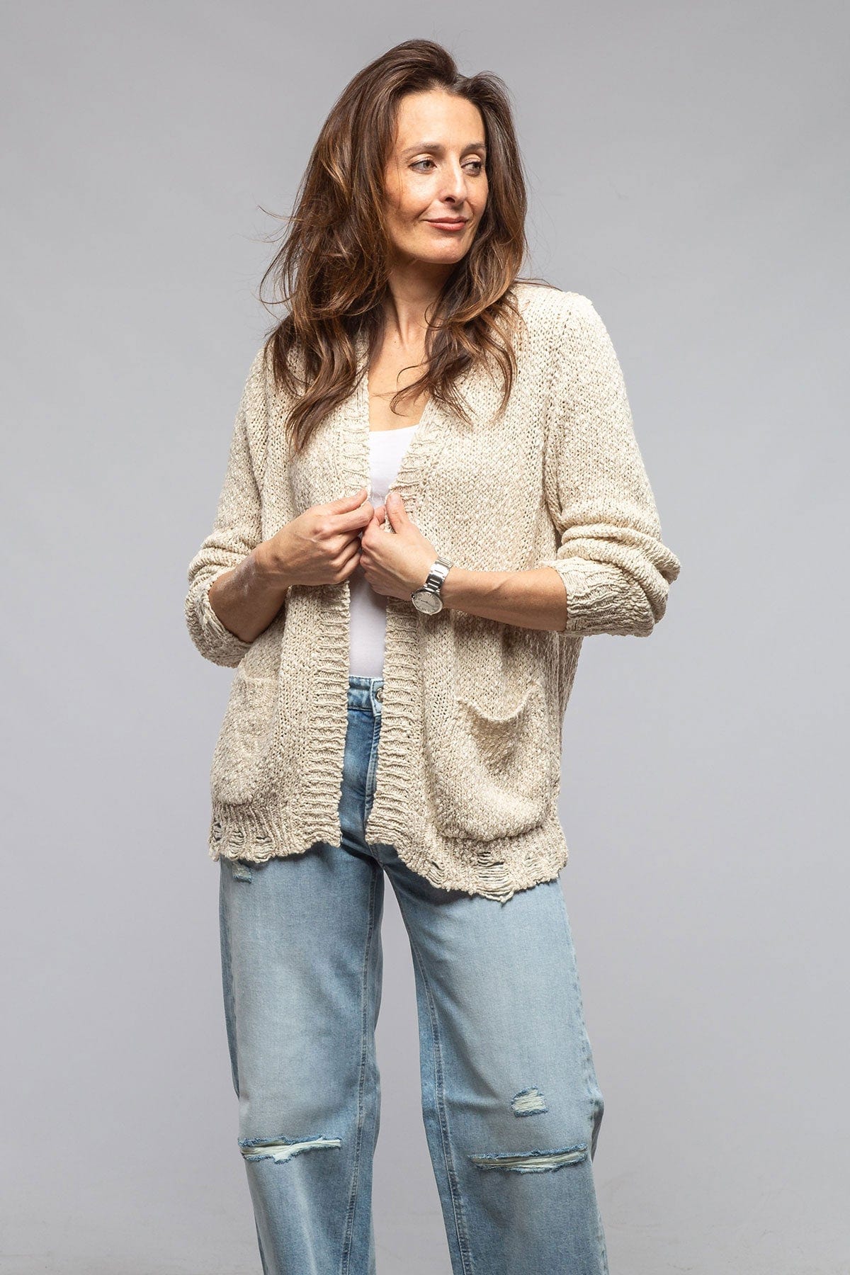 Savory Open Cardigan In Natural
