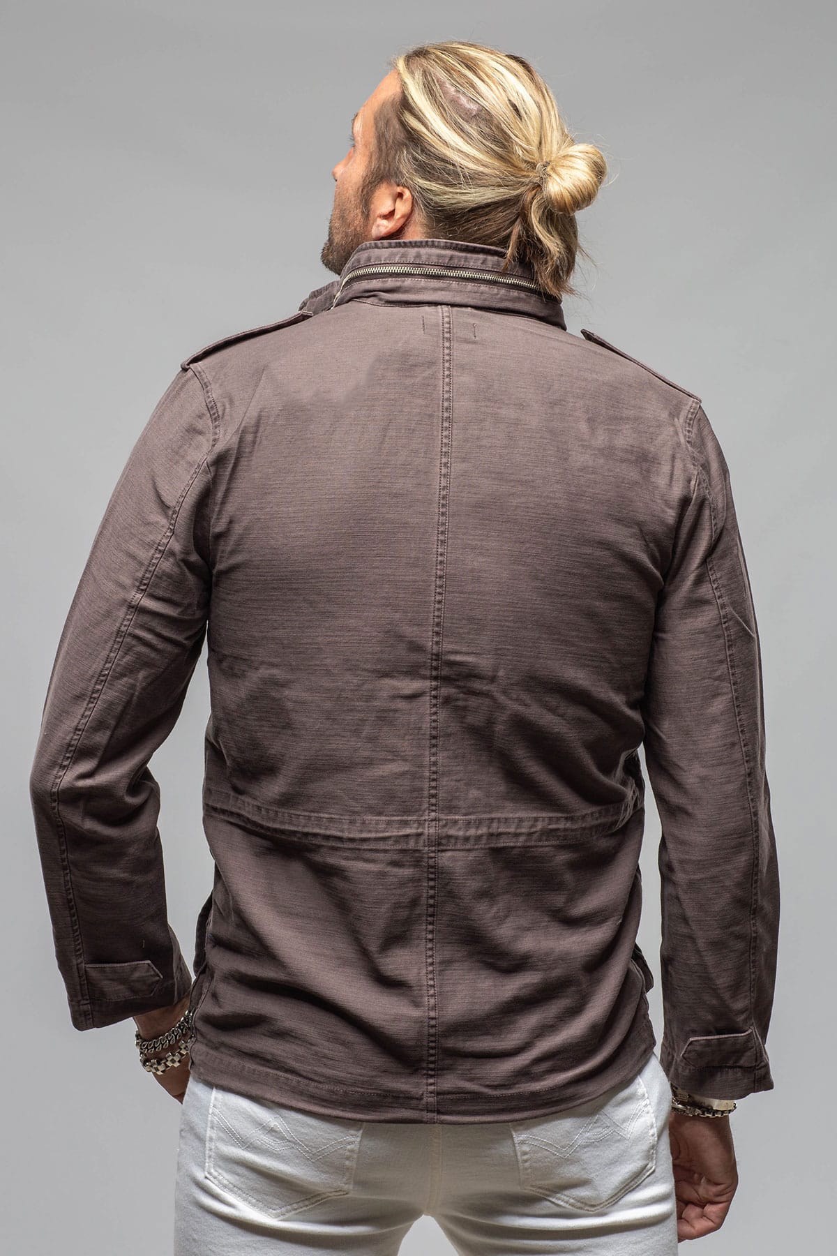 Savu Linen Jacket In Black Bean - Image 4
