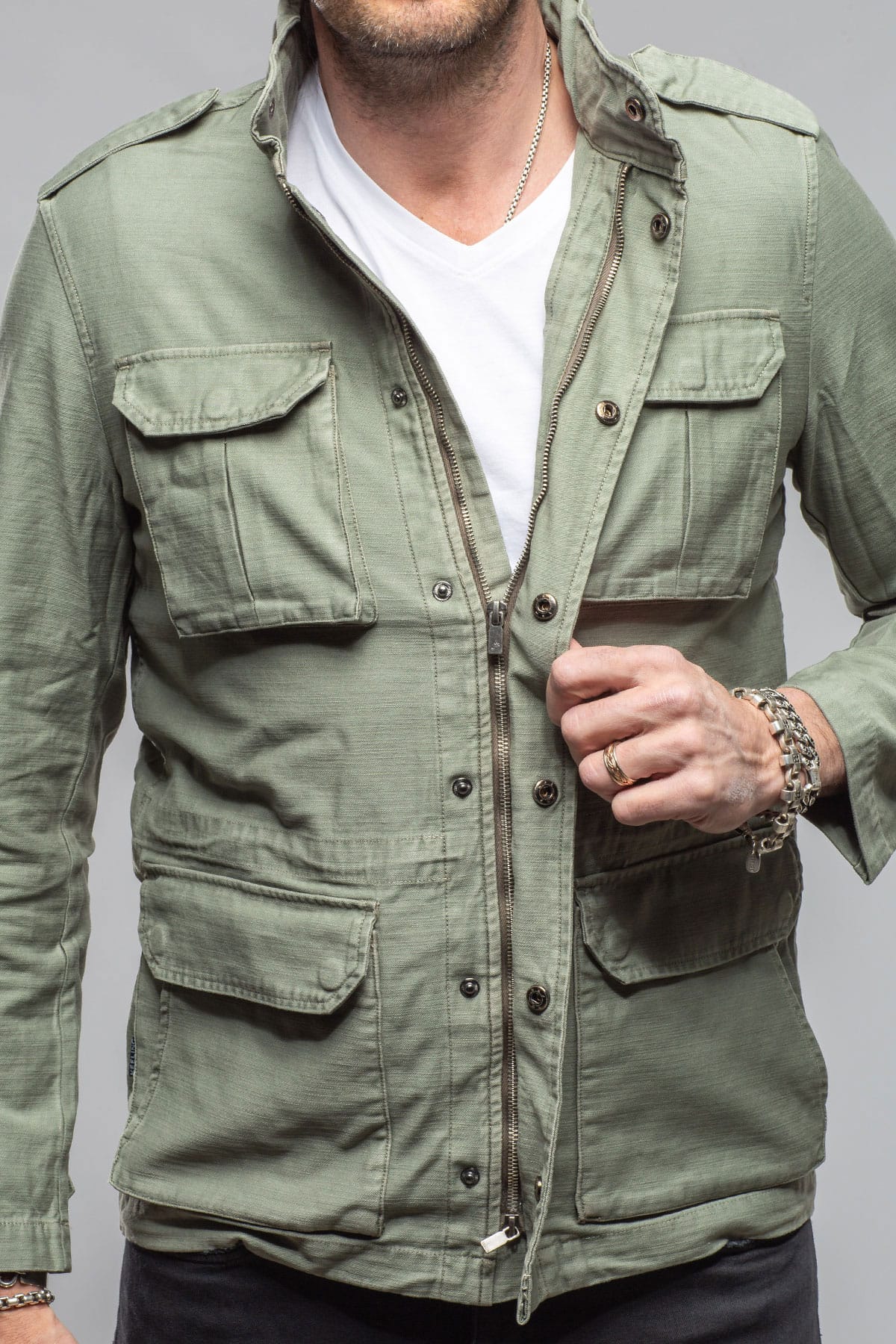 Savu Linen Jacket In Desert Sage - Image 5