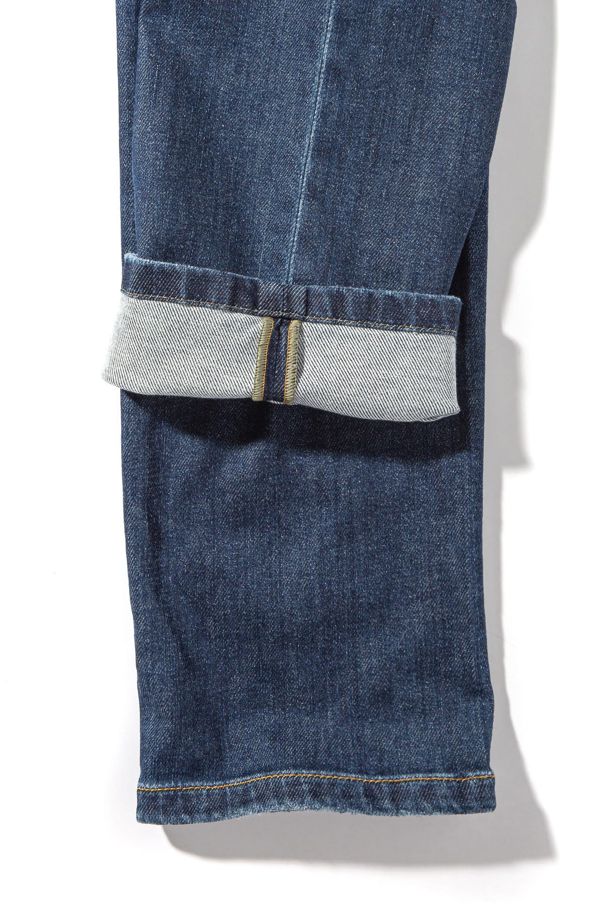 Sedona Denim In Dark Blue Gold Stitch - Image 3