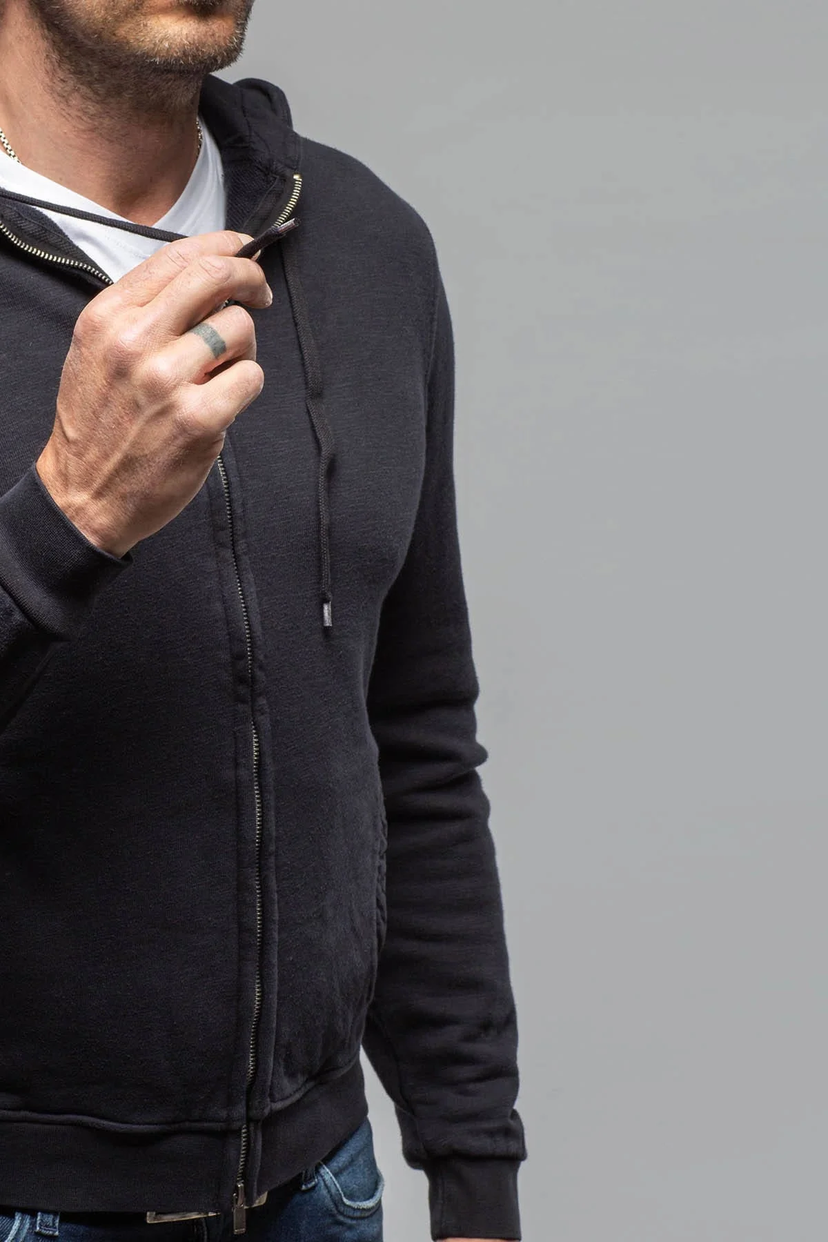 Sibut Zip Hoodie In Meteorite - Image 4