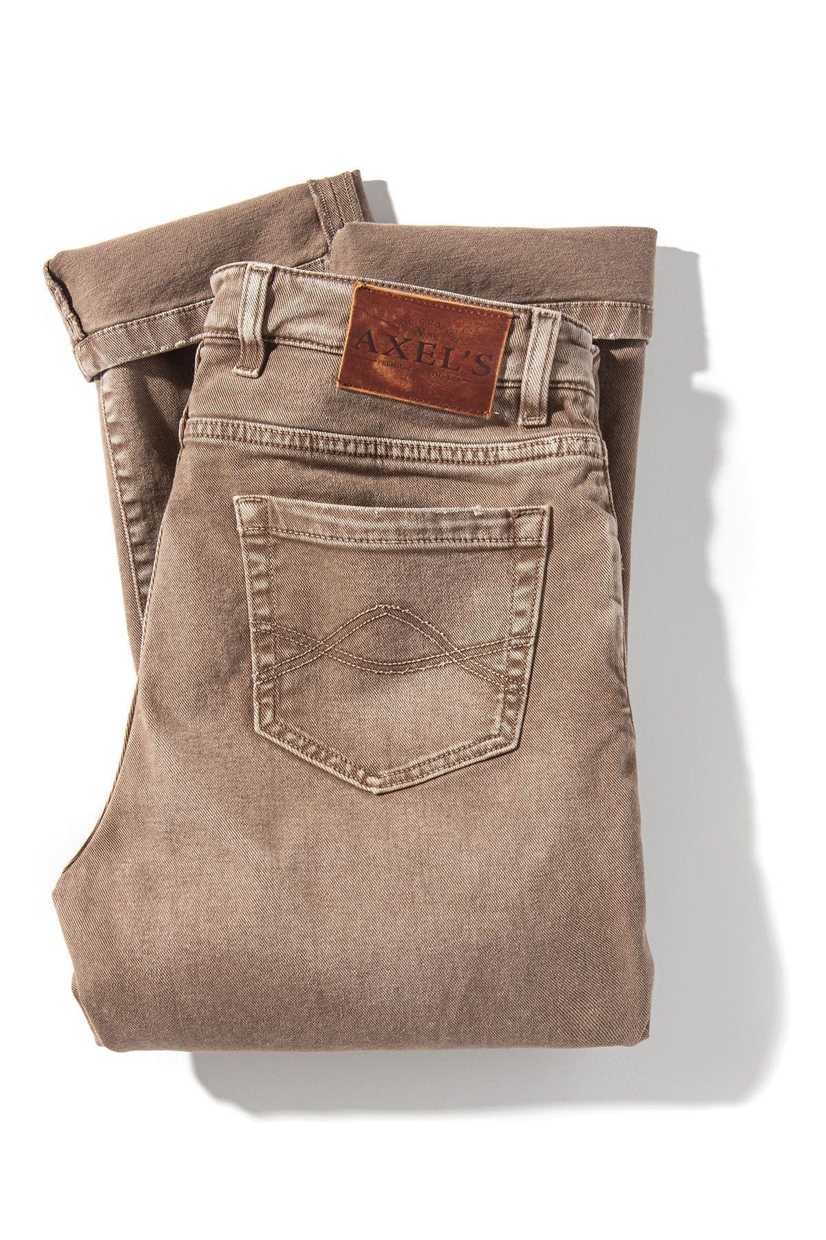 Silverton Worn-In Slim Straight Denim In Tortora - Image 4
