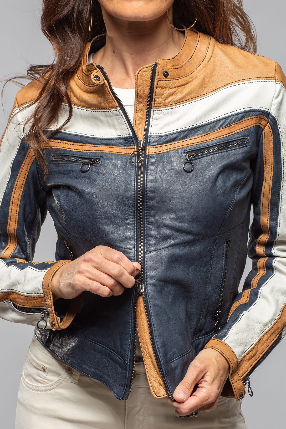 Spider Vintage Washed Moto Jacket - Image 4