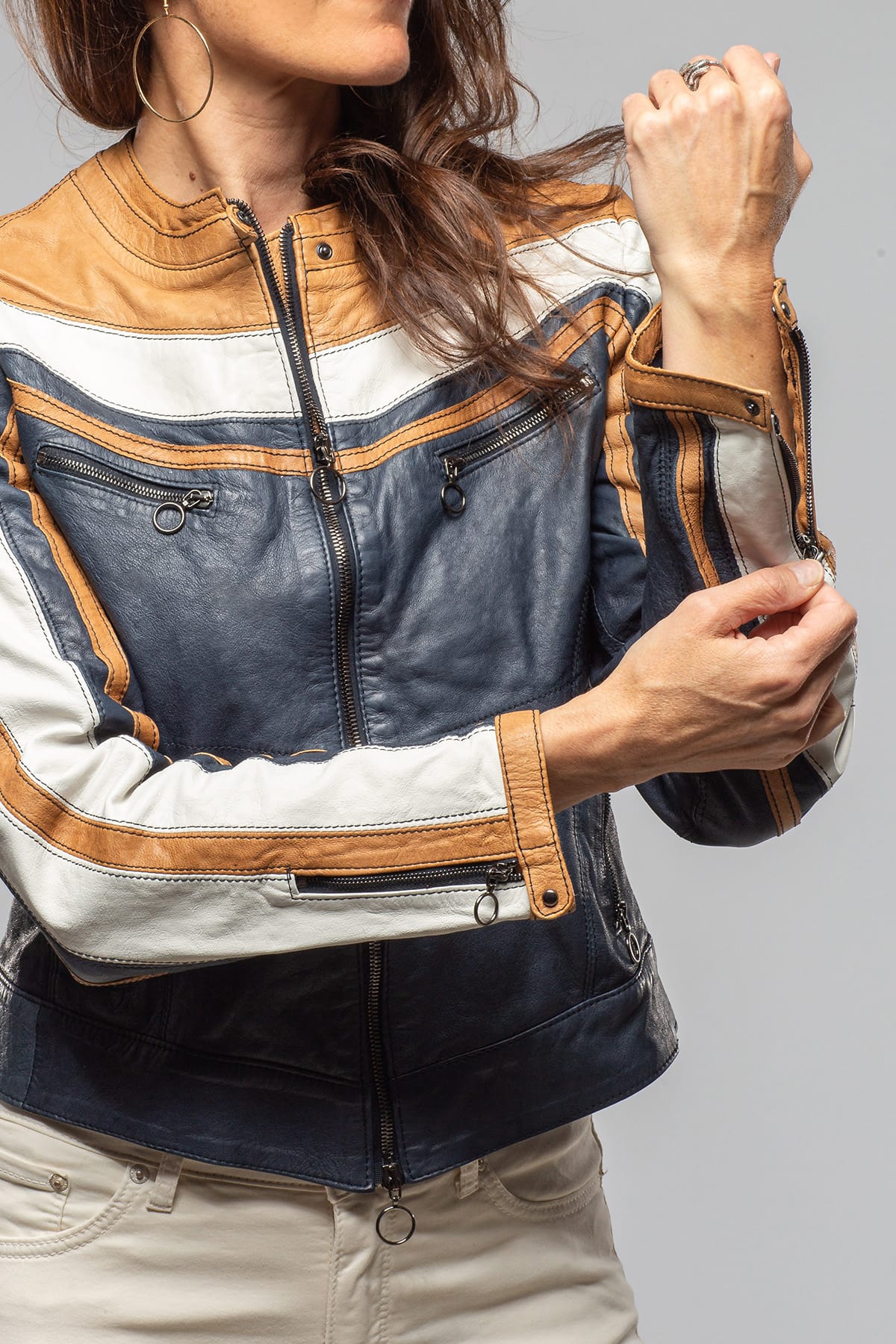 Spider Vintage Washed Moto Jacket - Image 7
