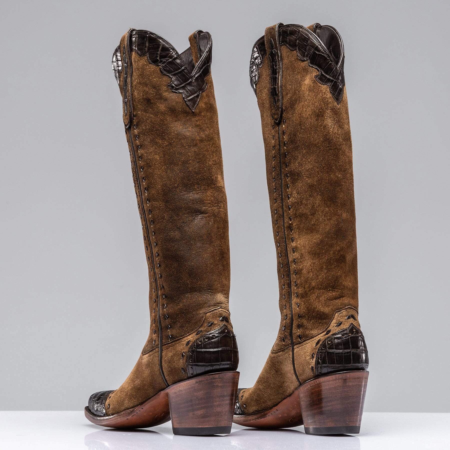 Tall Distressed Camel Boot - Image 5